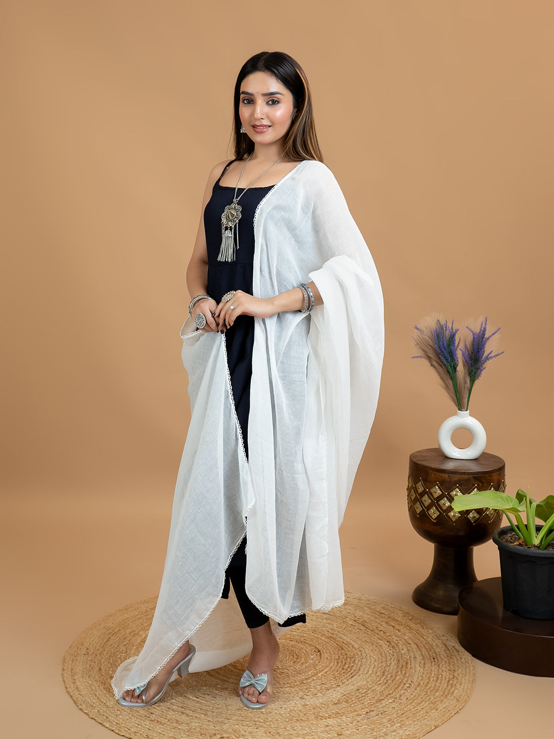 Solid Cotton Dupatta