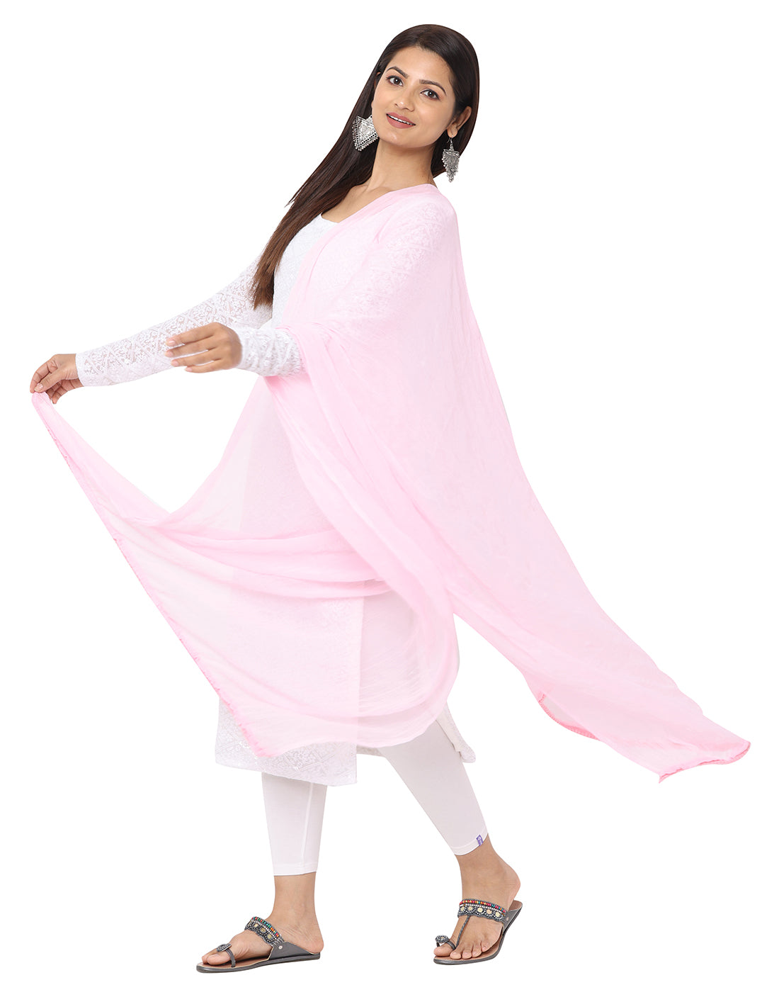 Solid Chiffon Dupatta