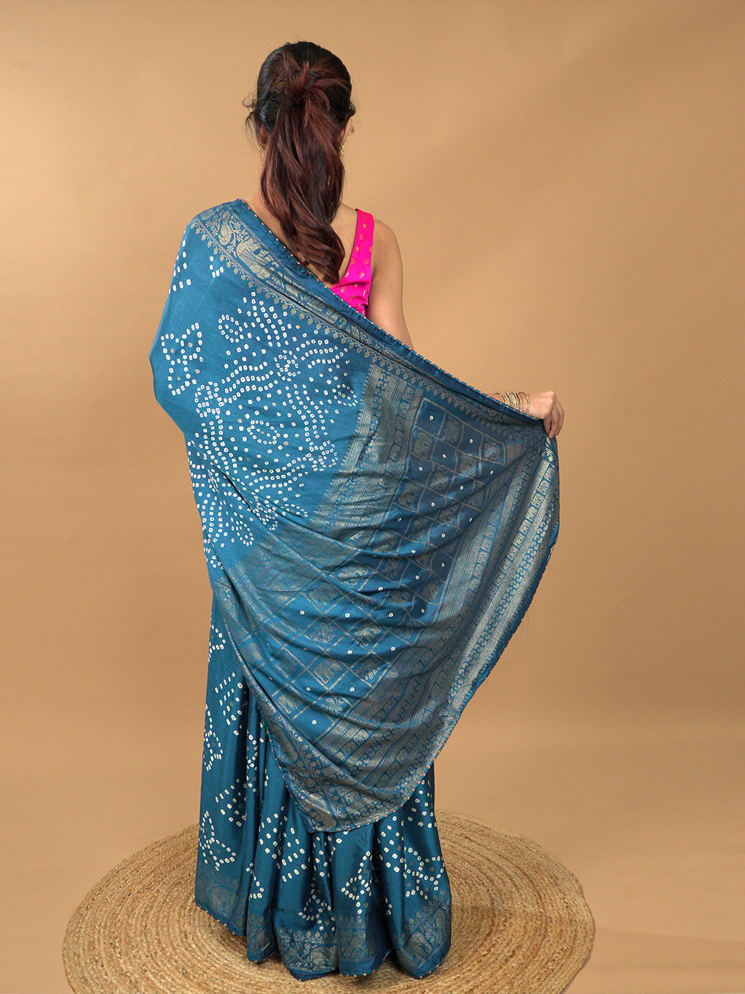 Bandhini Viscose Crepe Saree