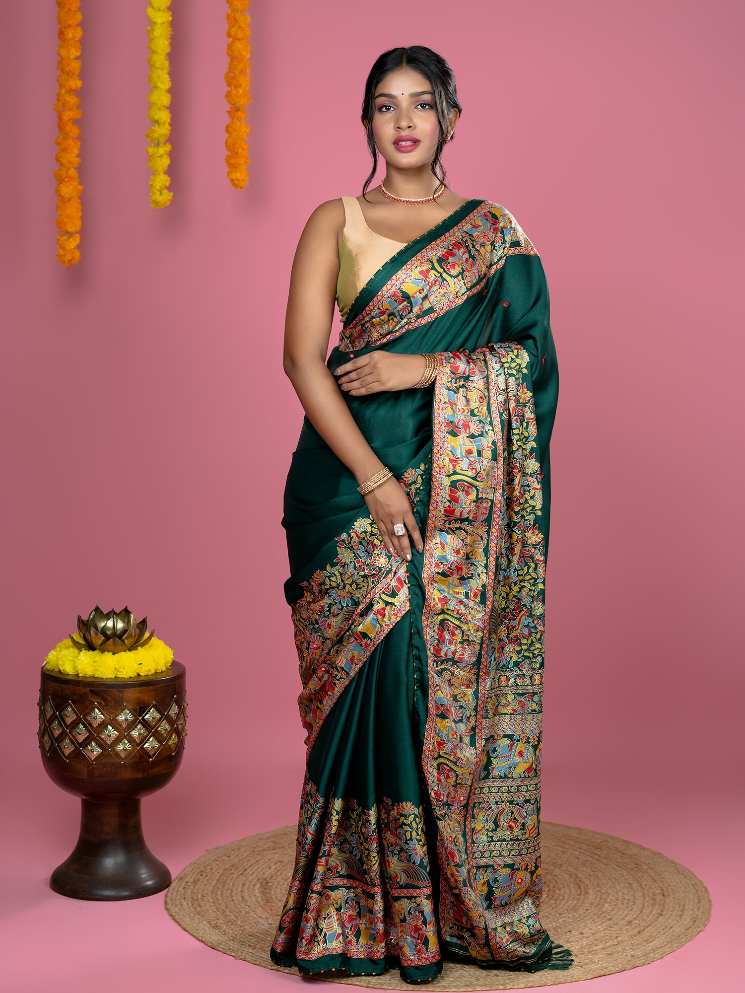 Kutch Print Crepe Saree