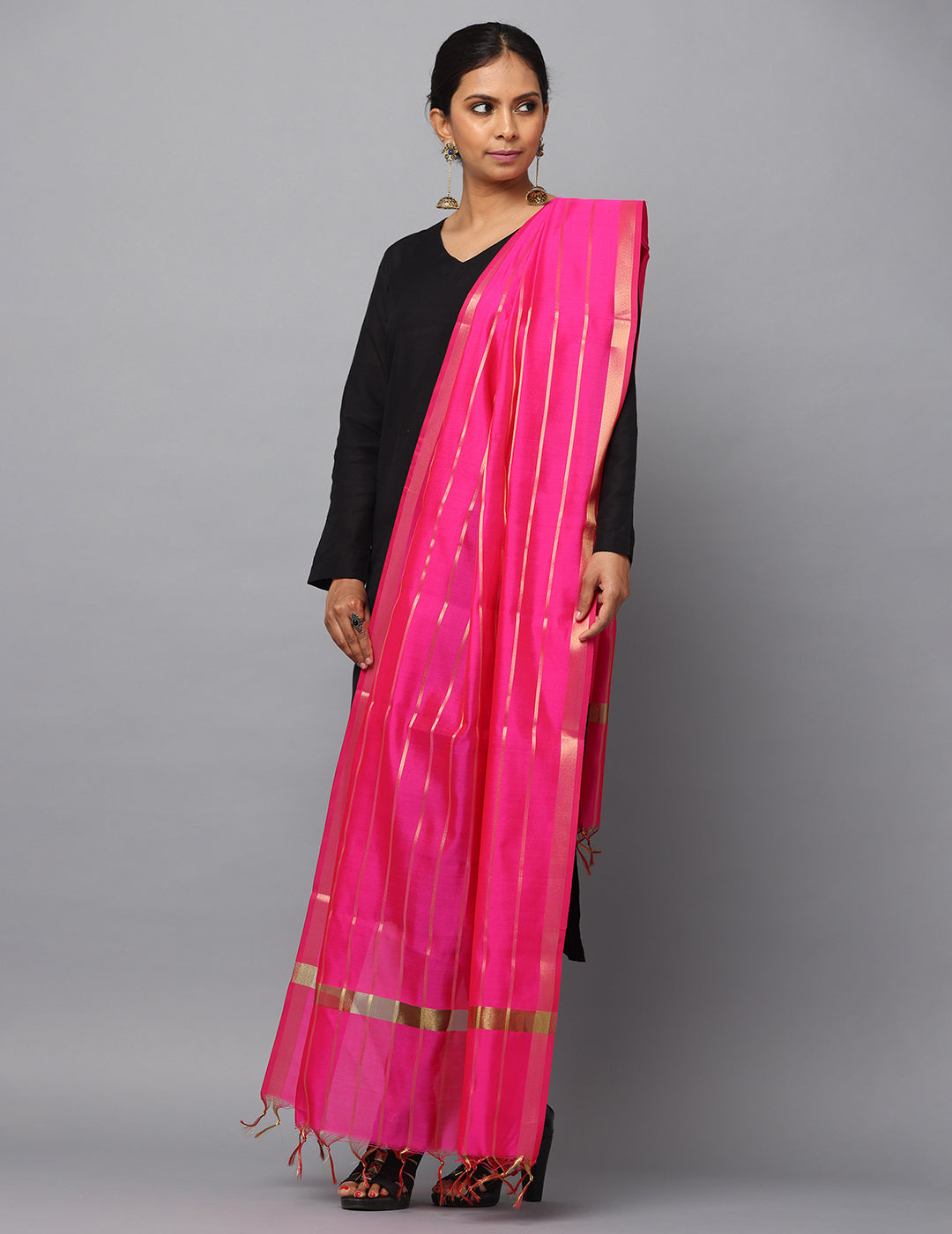 Banarasi Silk Stripe Dupatta