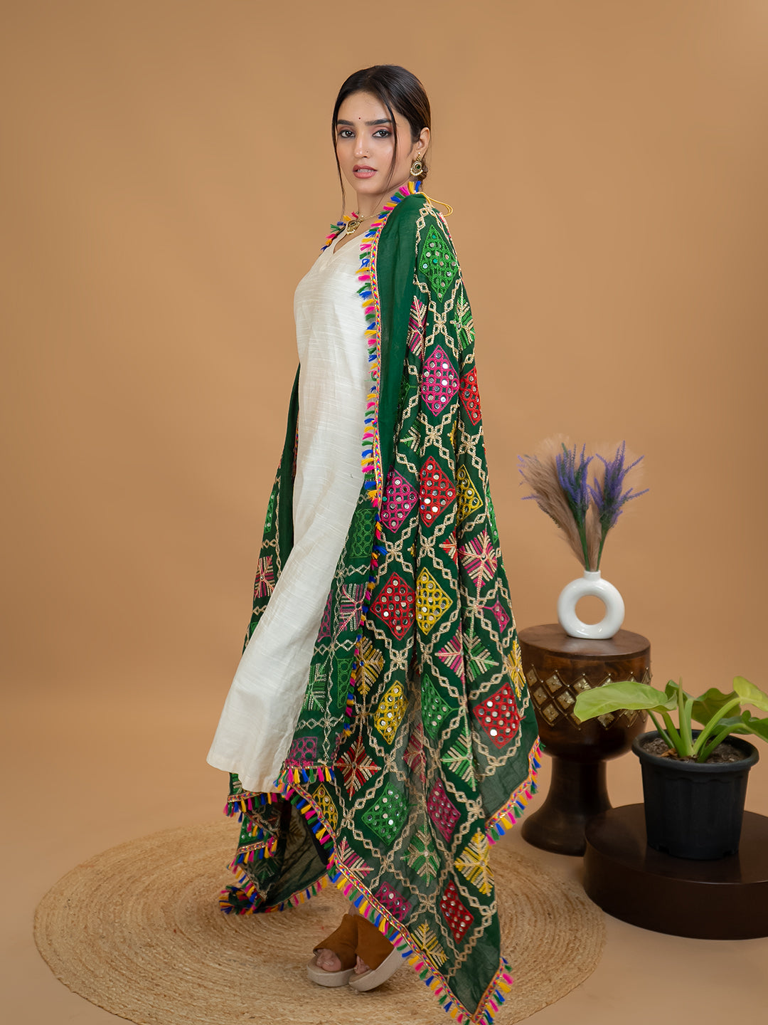 Phulkari Cotton Dupatta