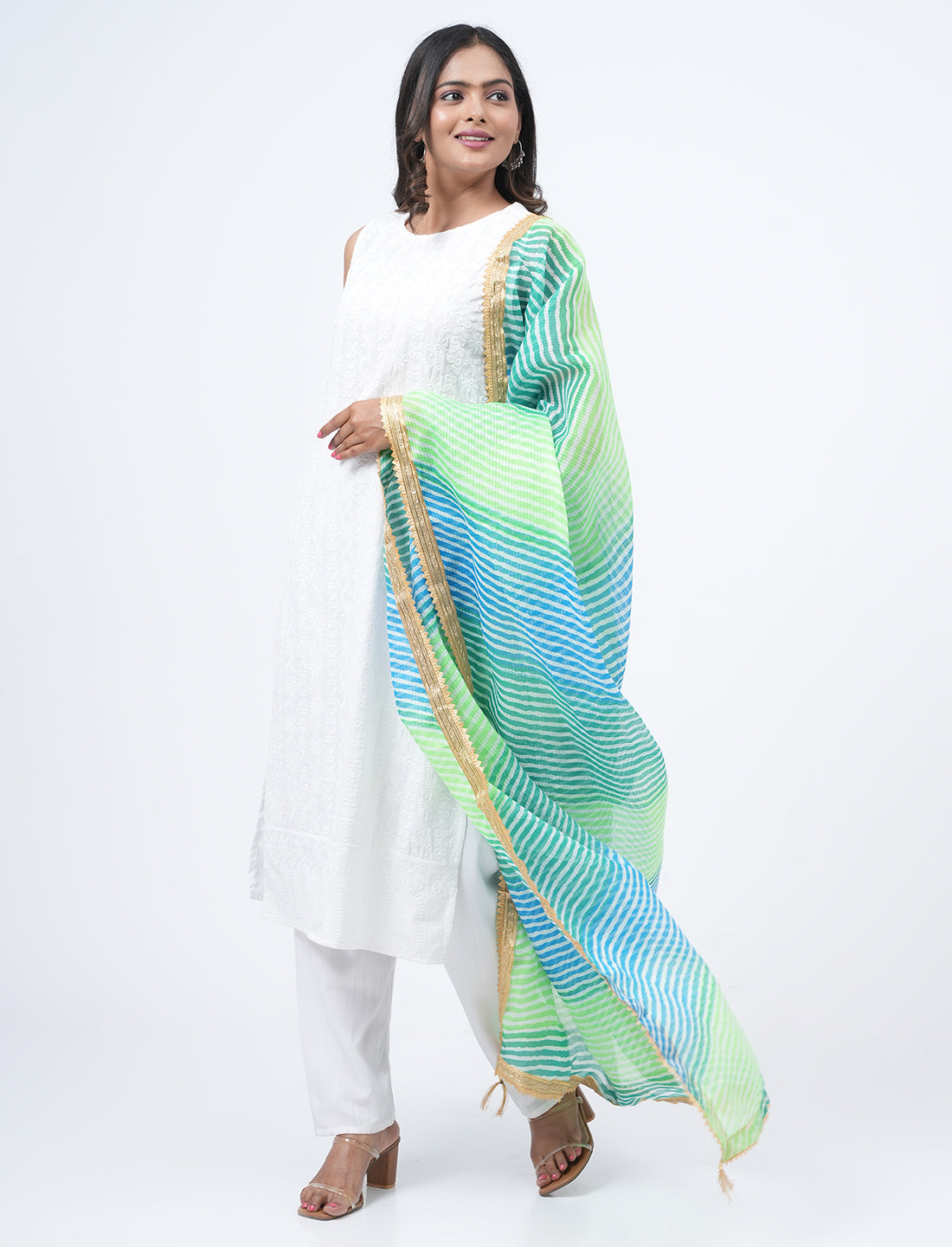 Kota Semi Cotton Colorblock Dupatta