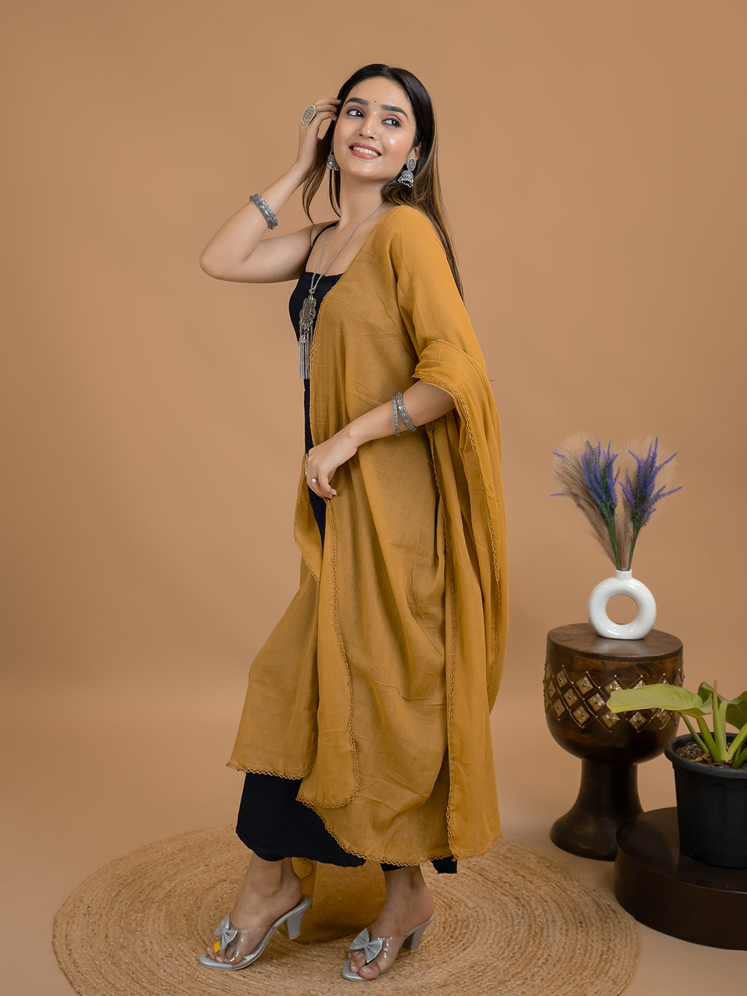 Solid Cotton Dupatta