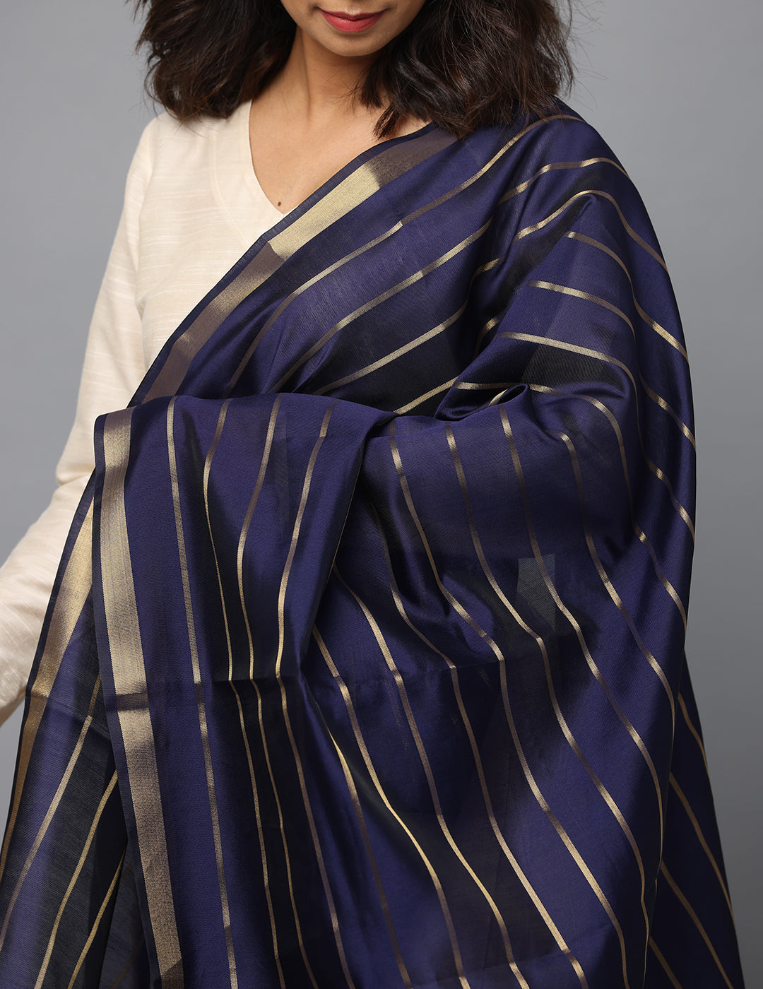 Banarasi Silk Stripe Dupatta