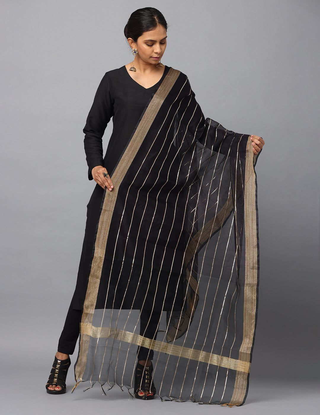 Chanderi Zari weave Dupatta