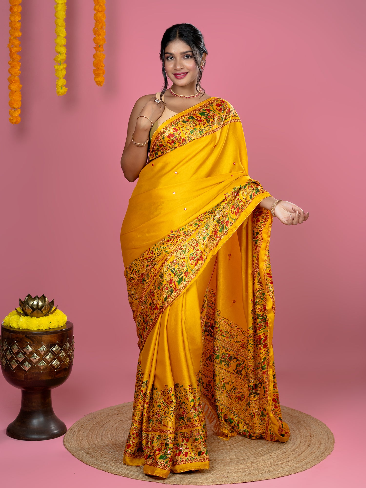 Kutch Print Crepe Saree