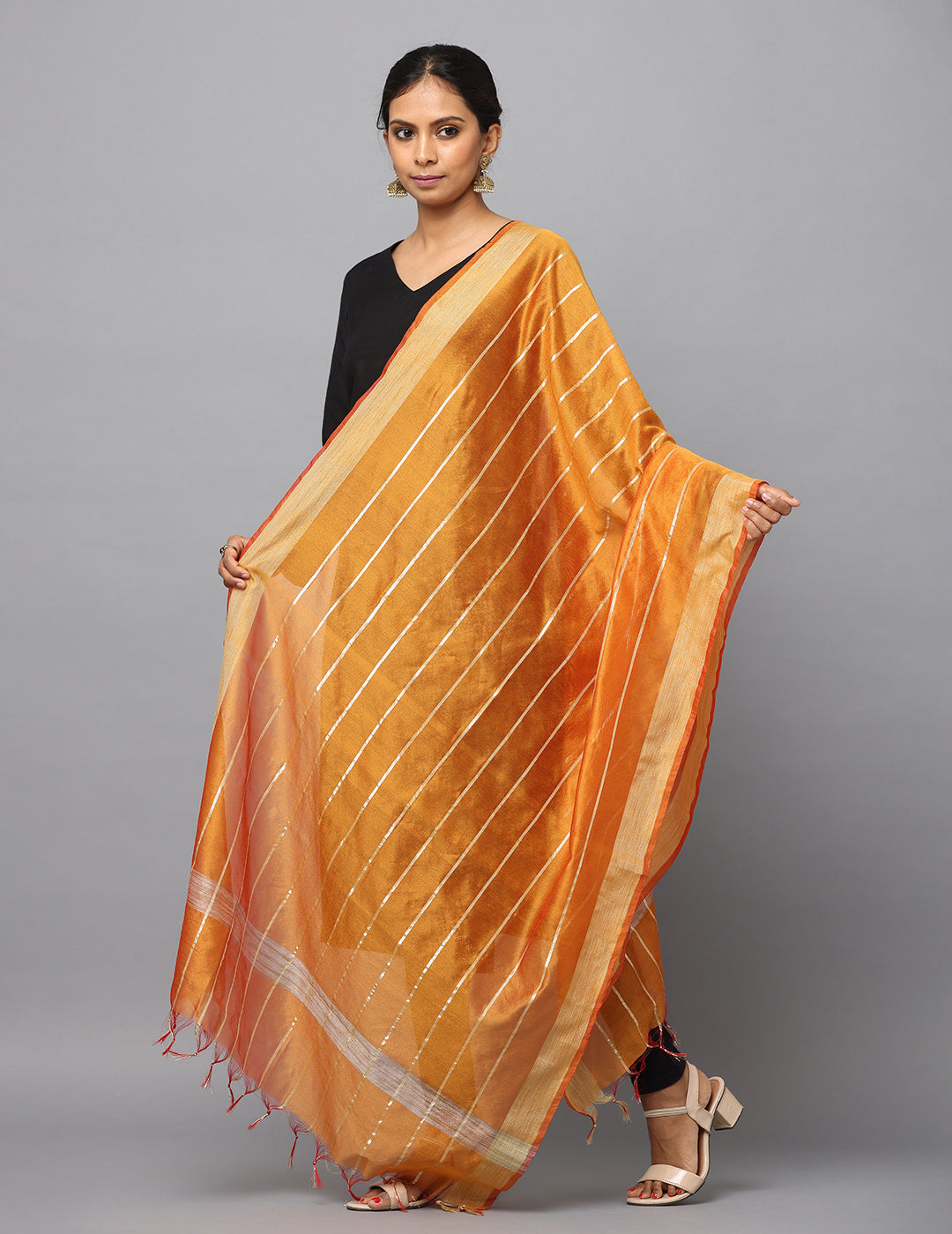 Chanderi Zari weave Dupatta