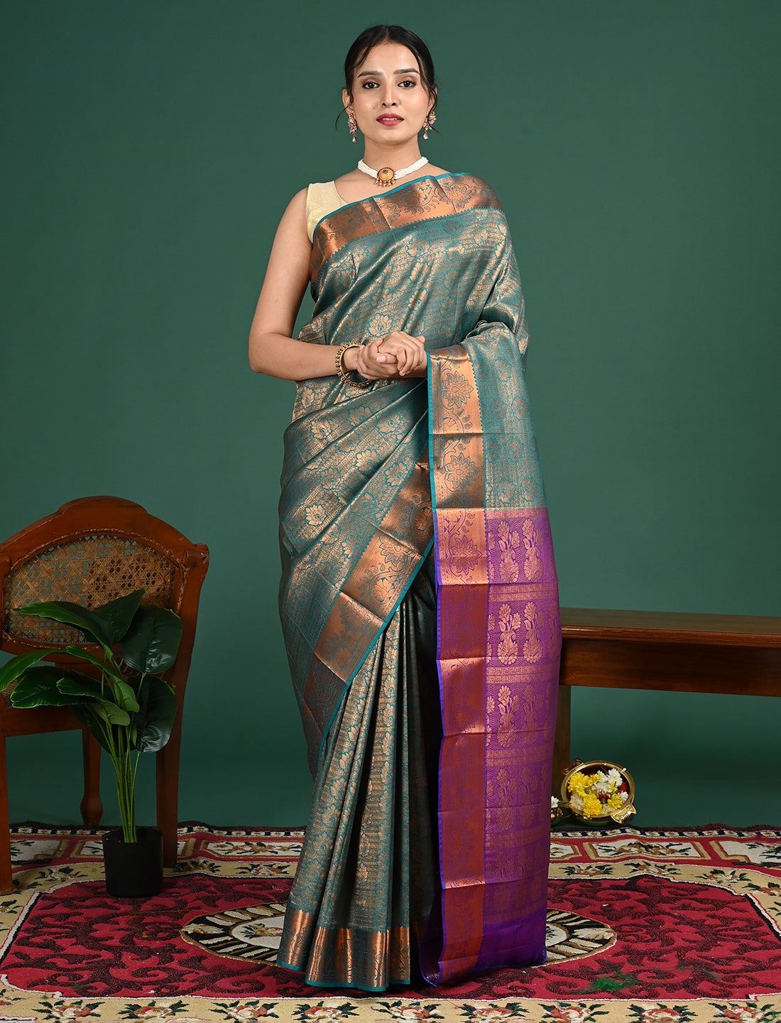 South Art Silk Geometric Saree