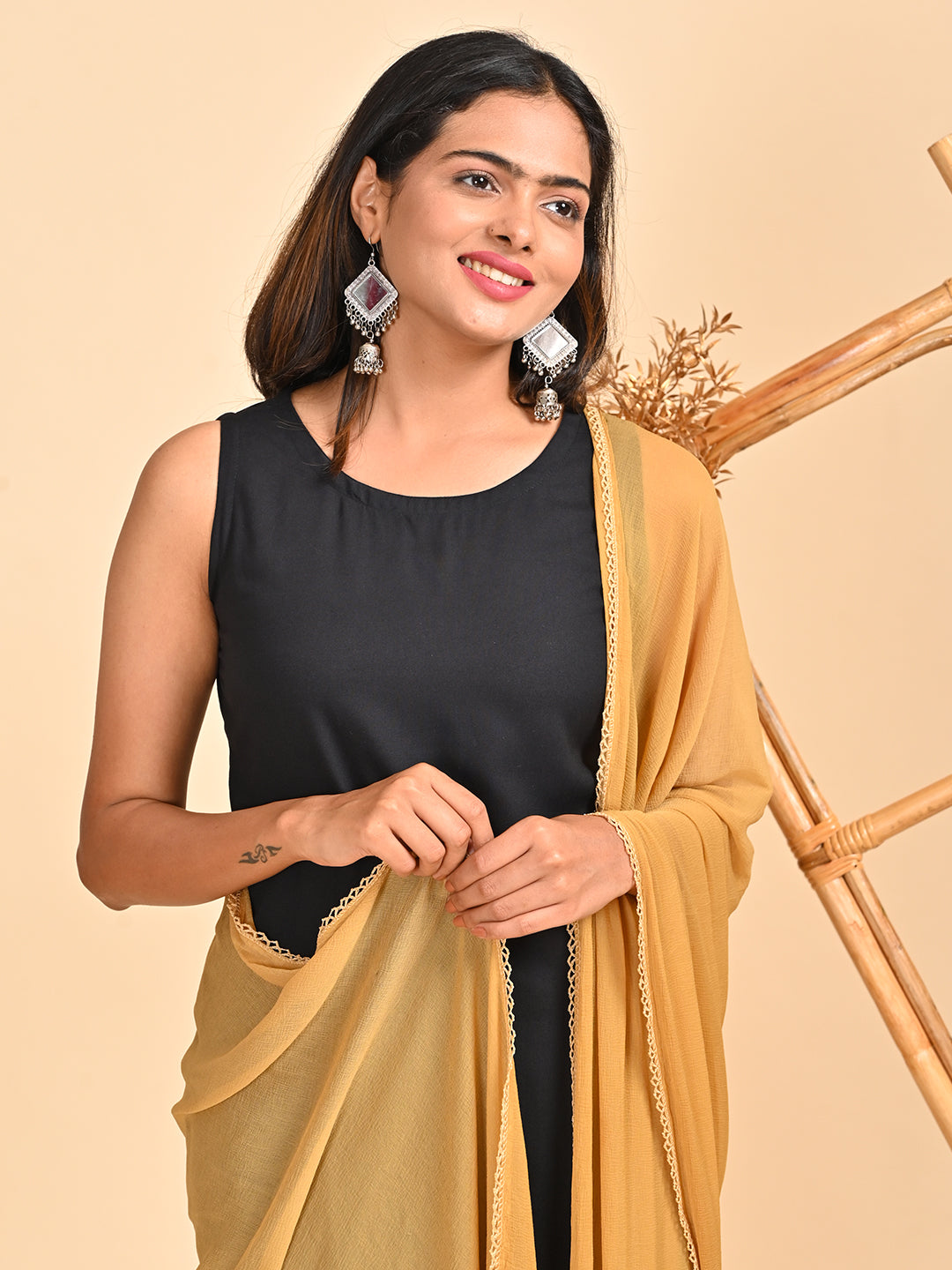 Solid Chiffon Dupatta