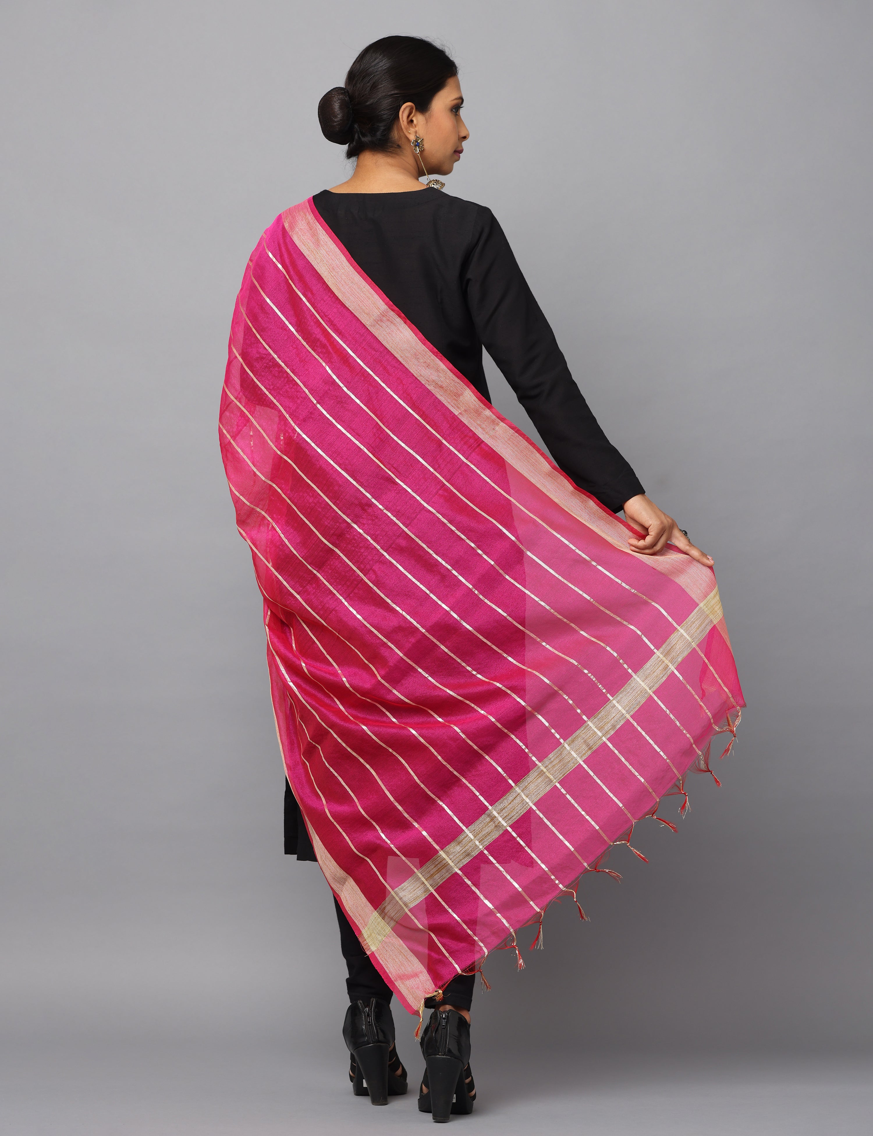 Chanderi Zari weave Dupatta