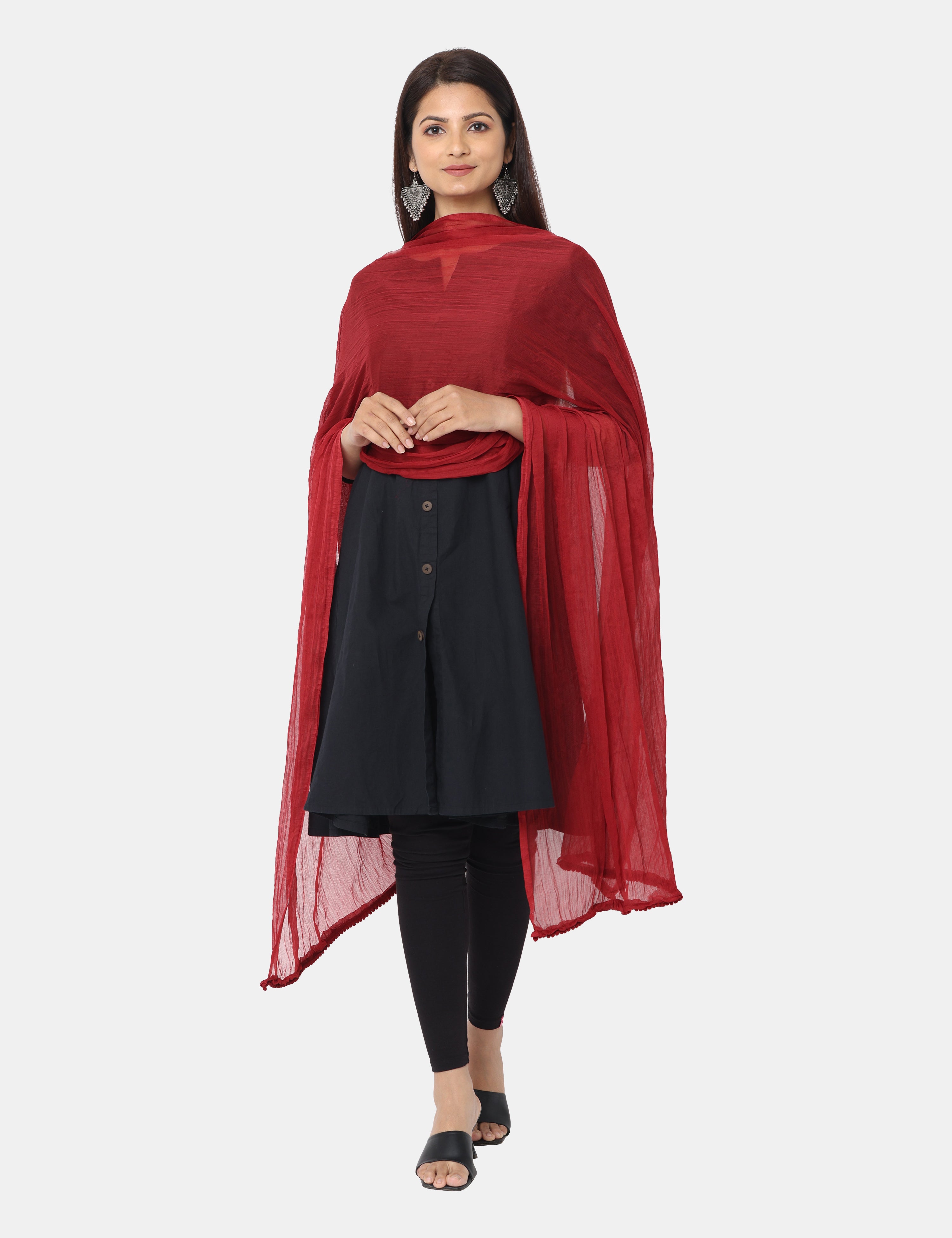 Chiffon Solid Dupatta