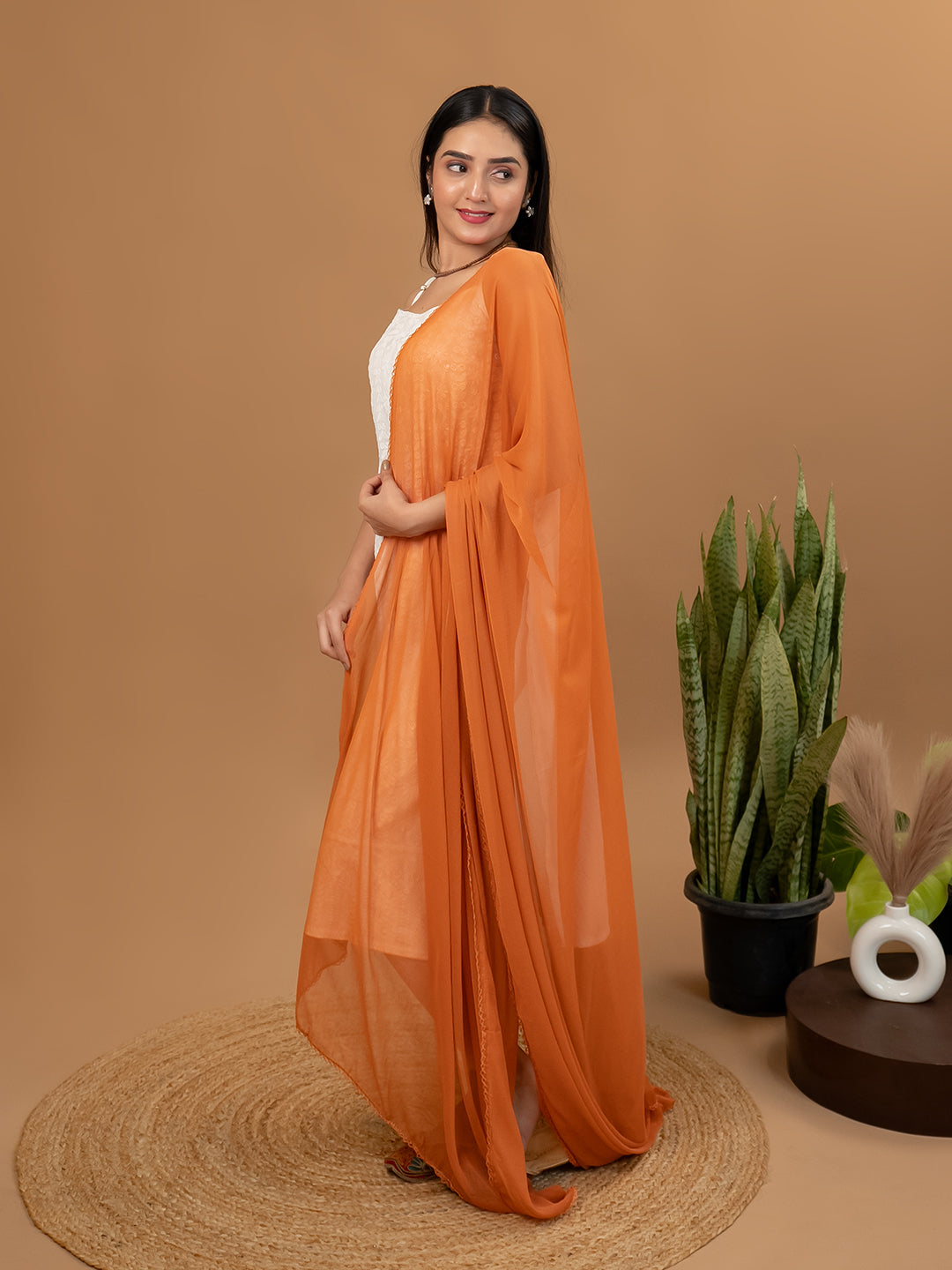 Solid Chiffon Dupatta