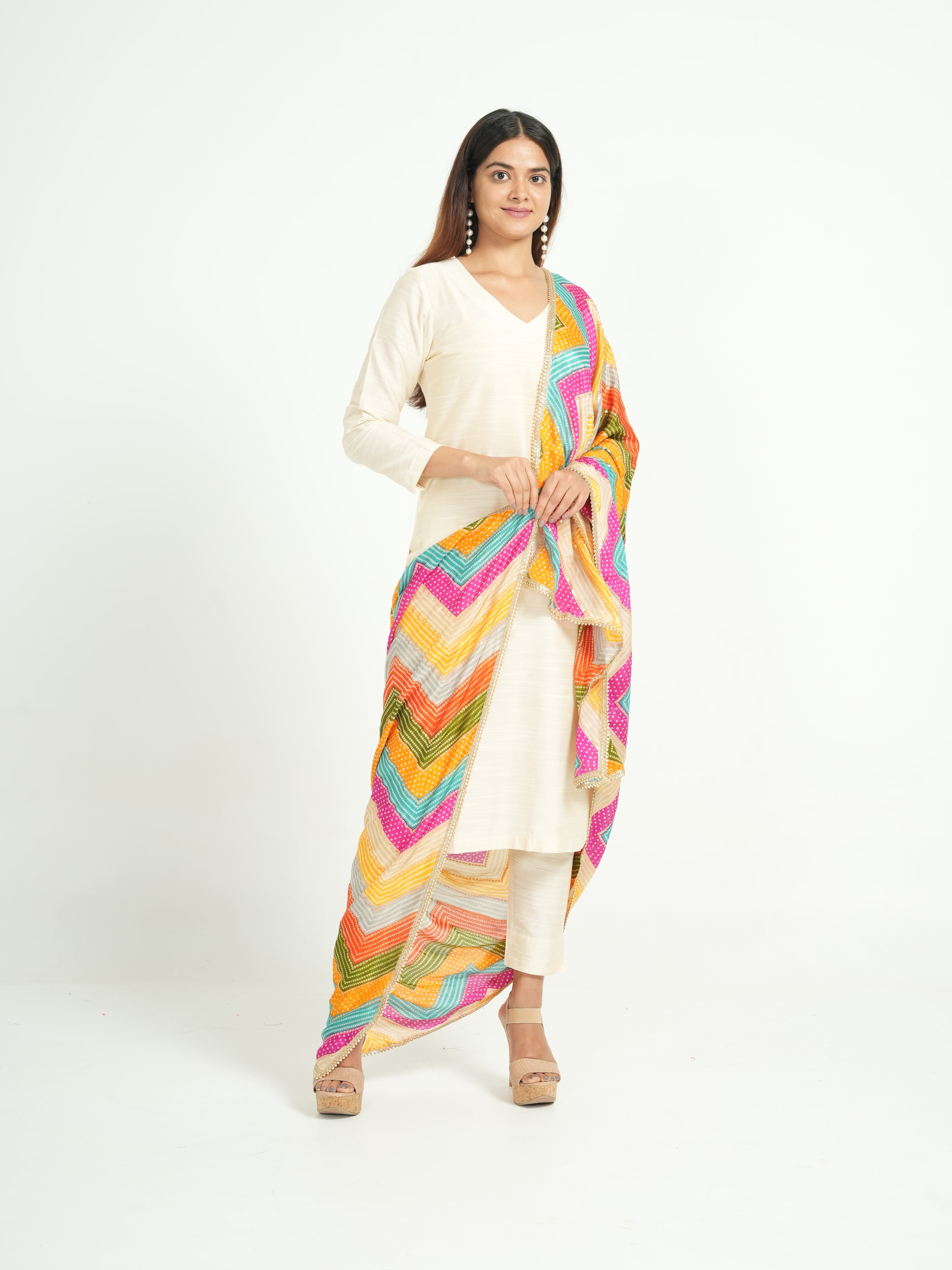 Art Silk Bandhini Dupatta
