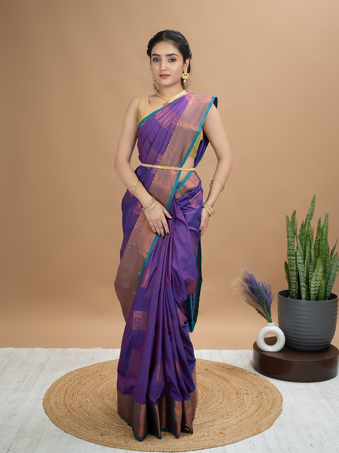 South Silk Brocade Saree