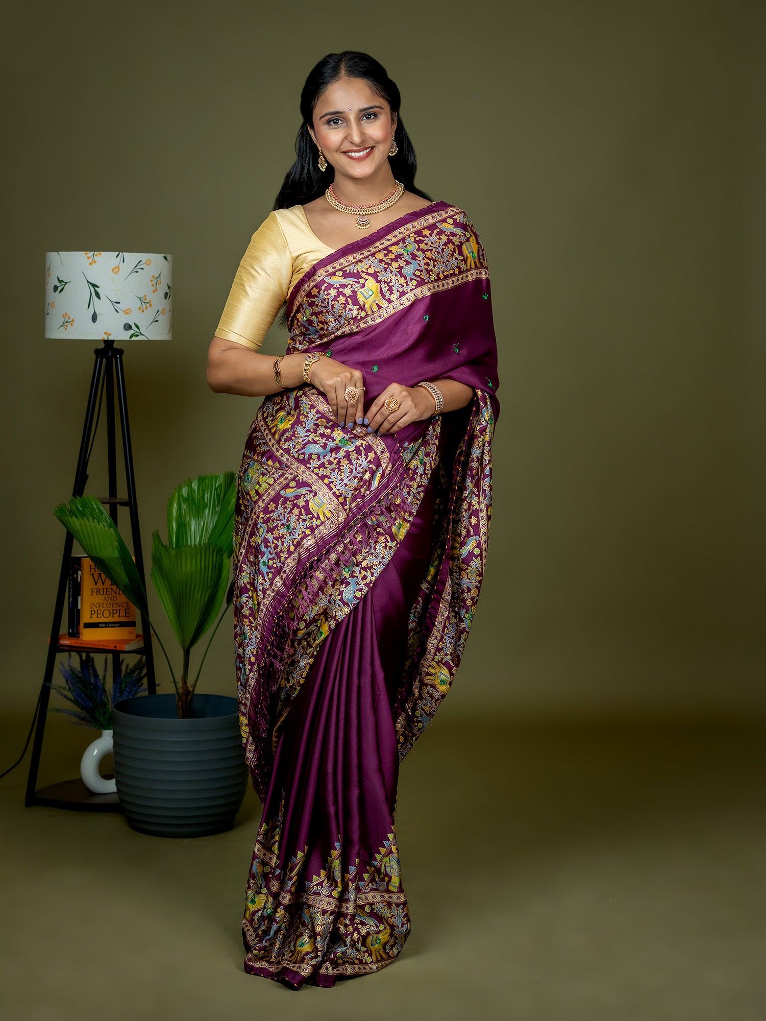 Kutch Print Crepe Saree
