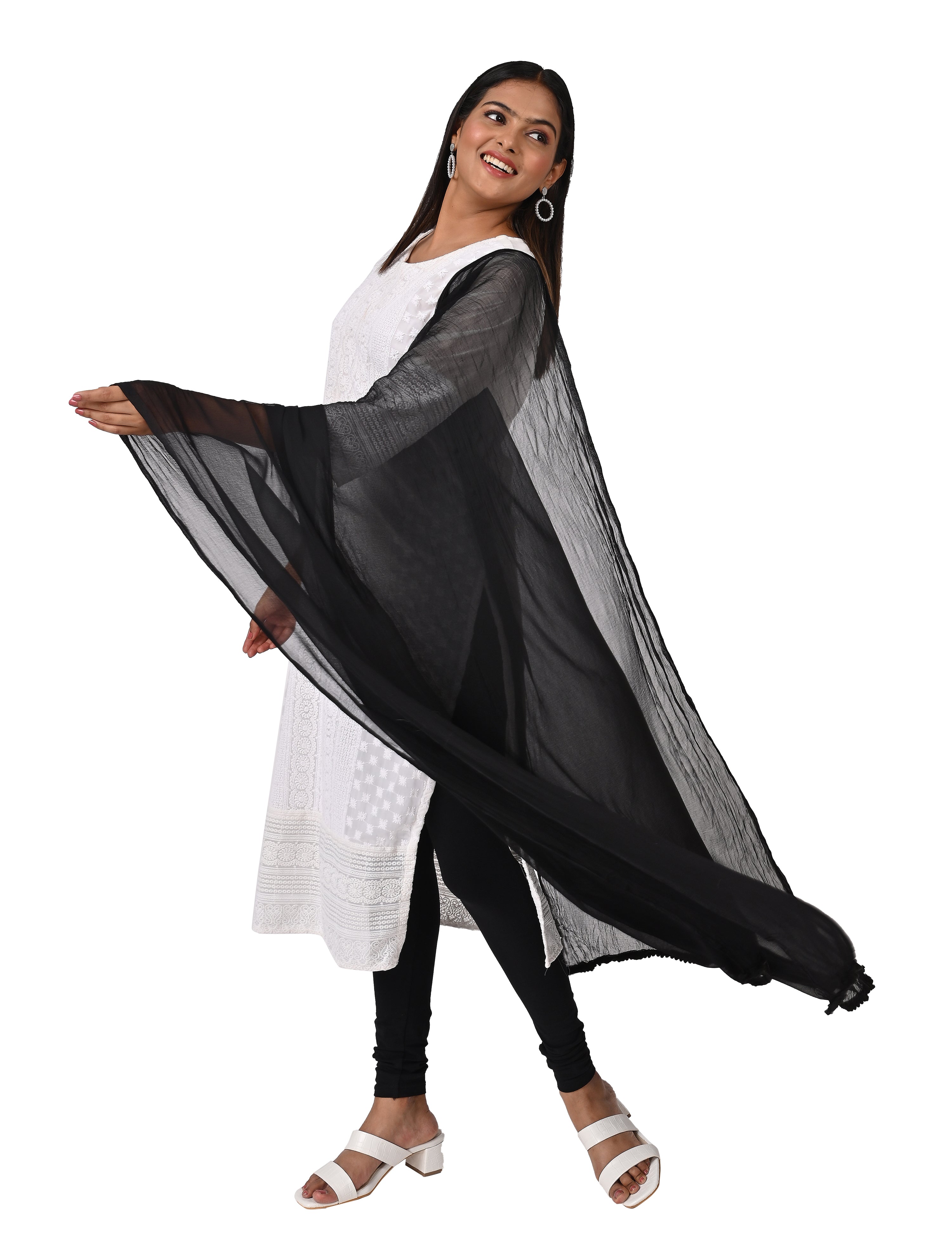 Solid Chiffon Dupatta
