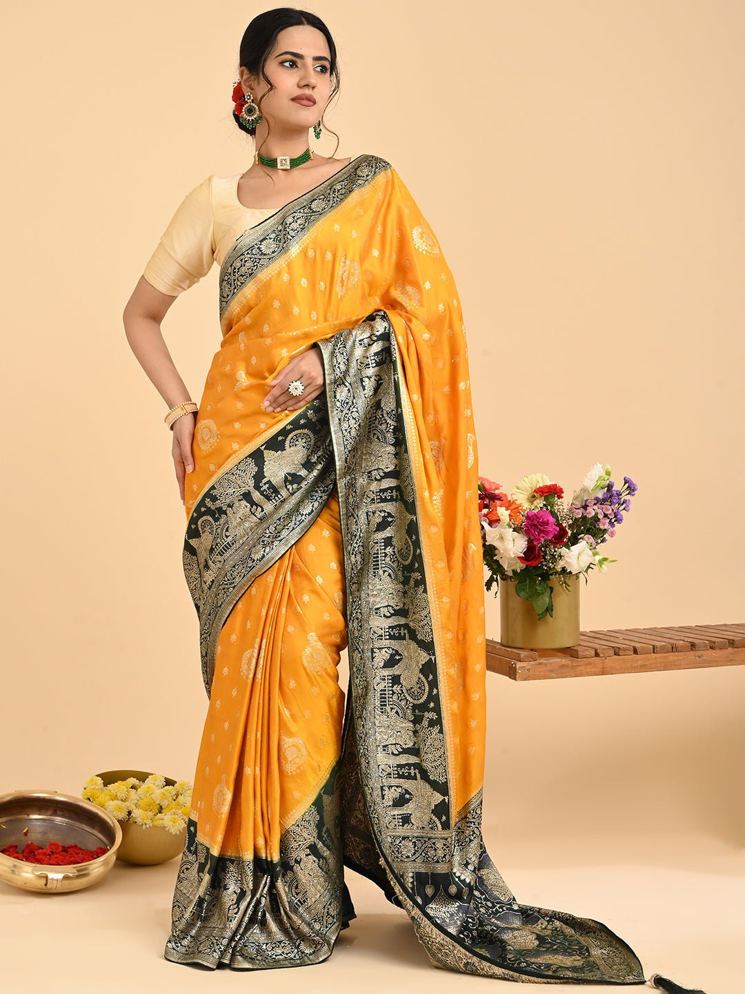 Banarasi Viscose Silk Saree