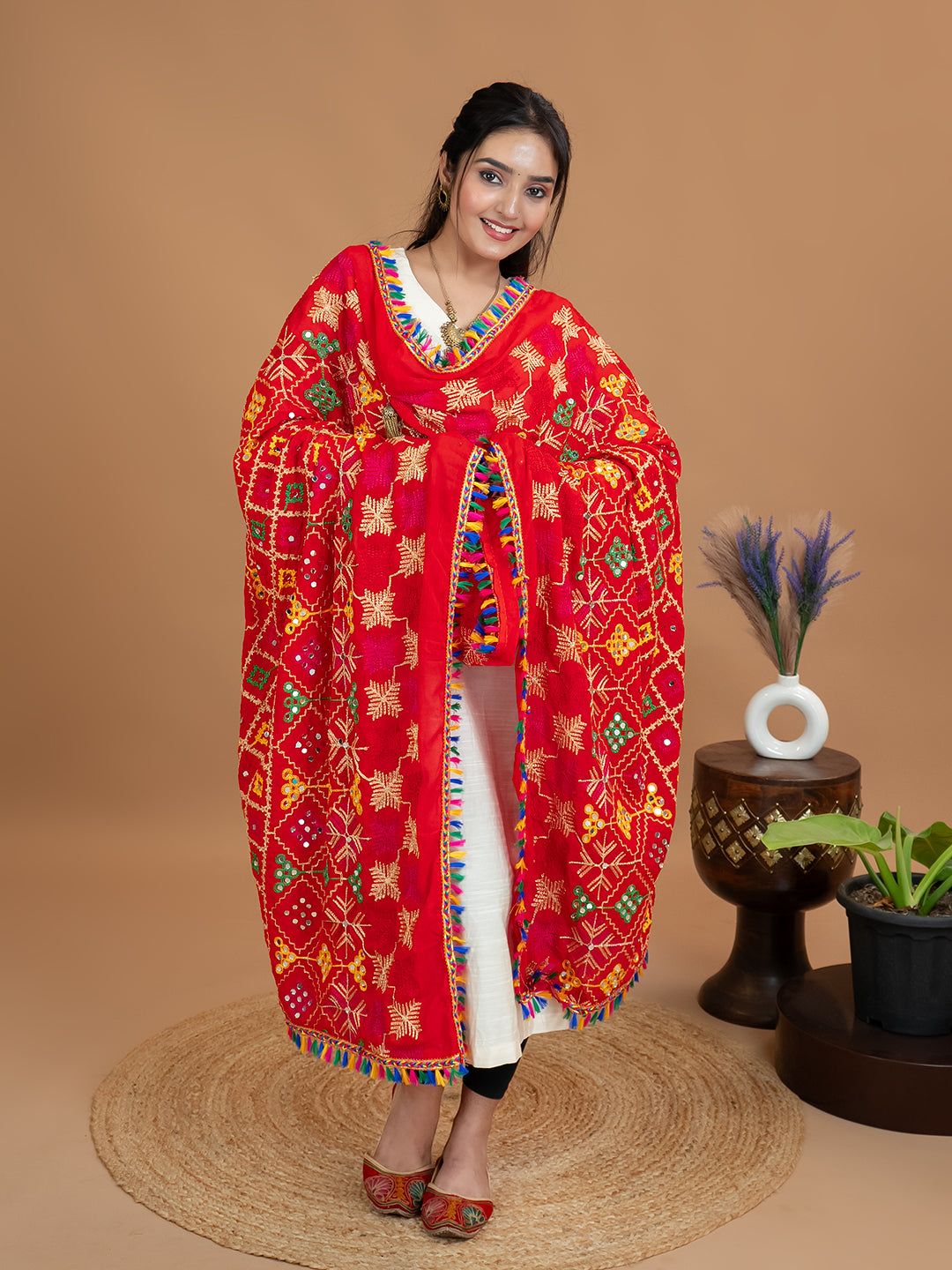 Phulkari Cotton Dupatta