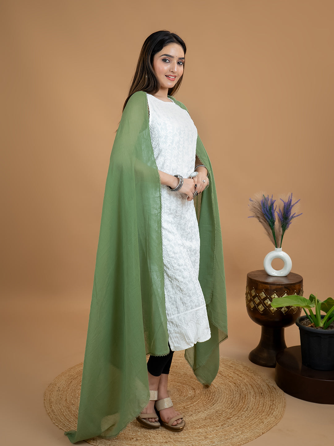 Solid Cotton Dupatta
