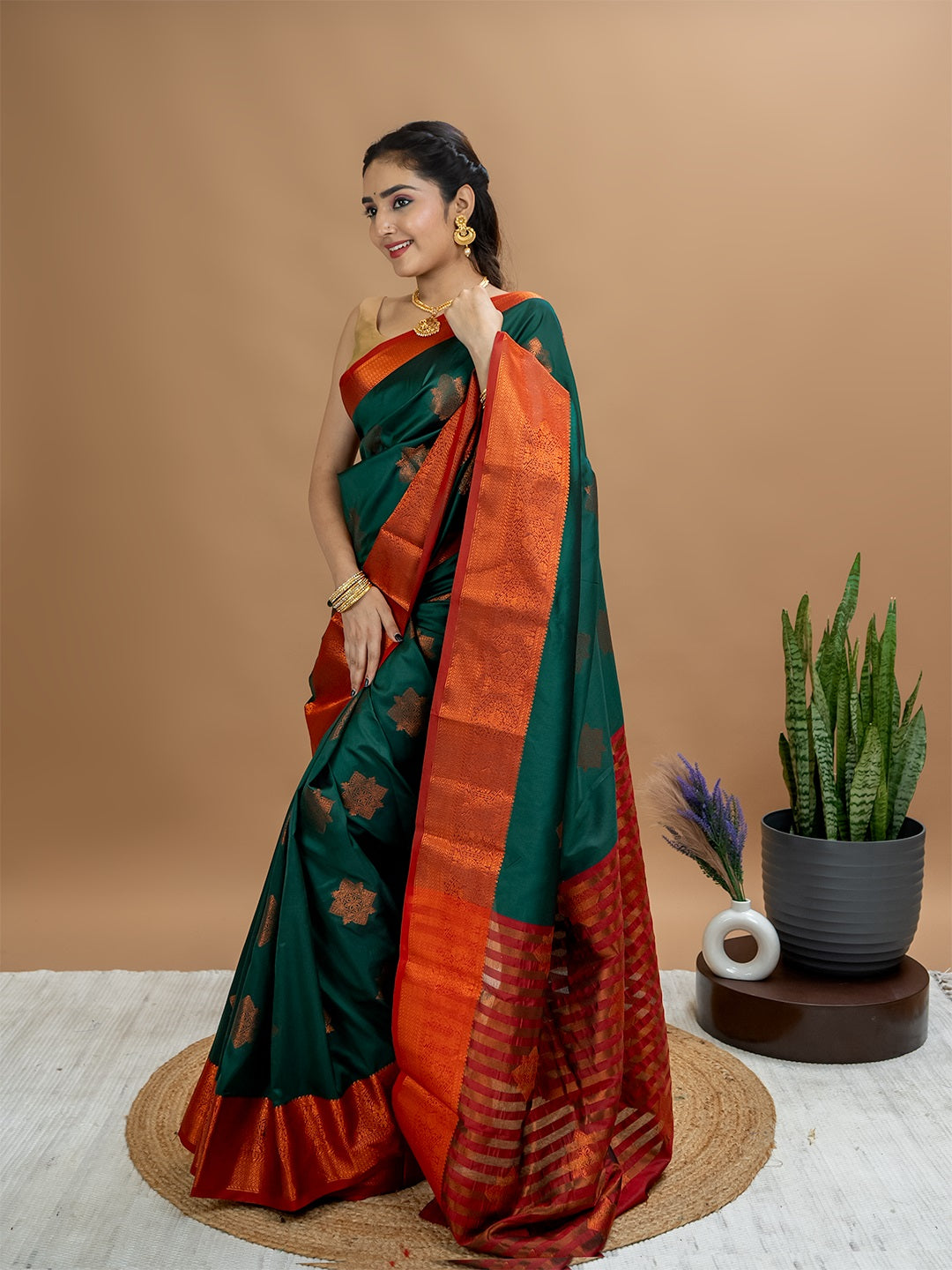 South Silk Brocade Saree