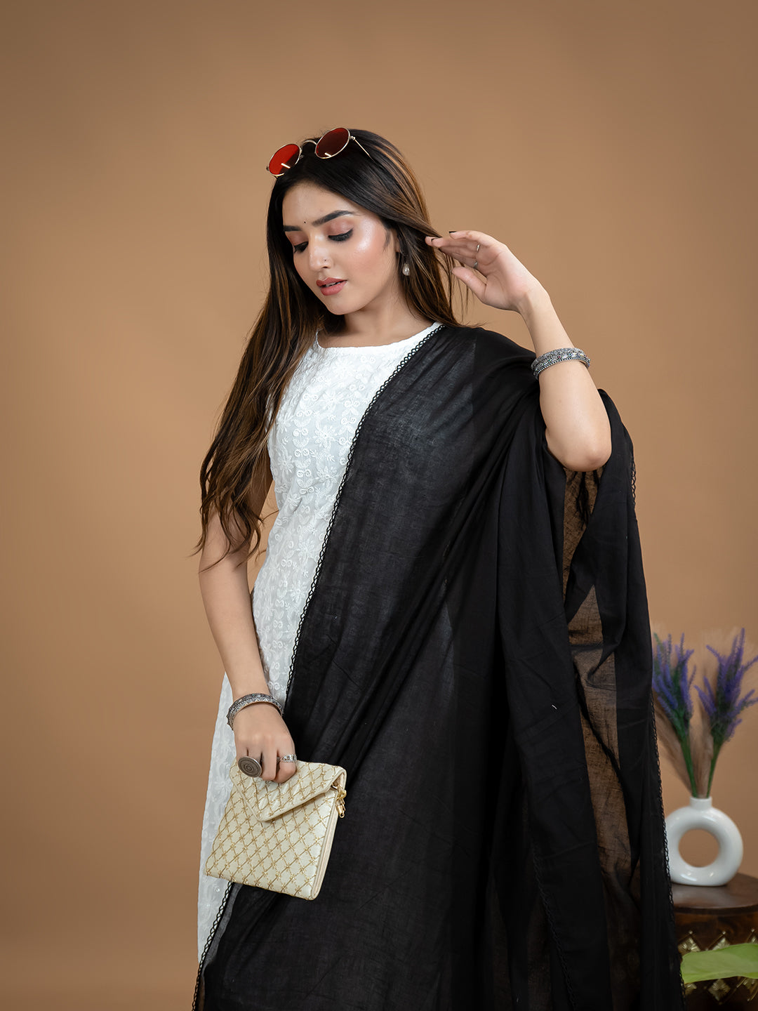 Solid Cotton Dupatta