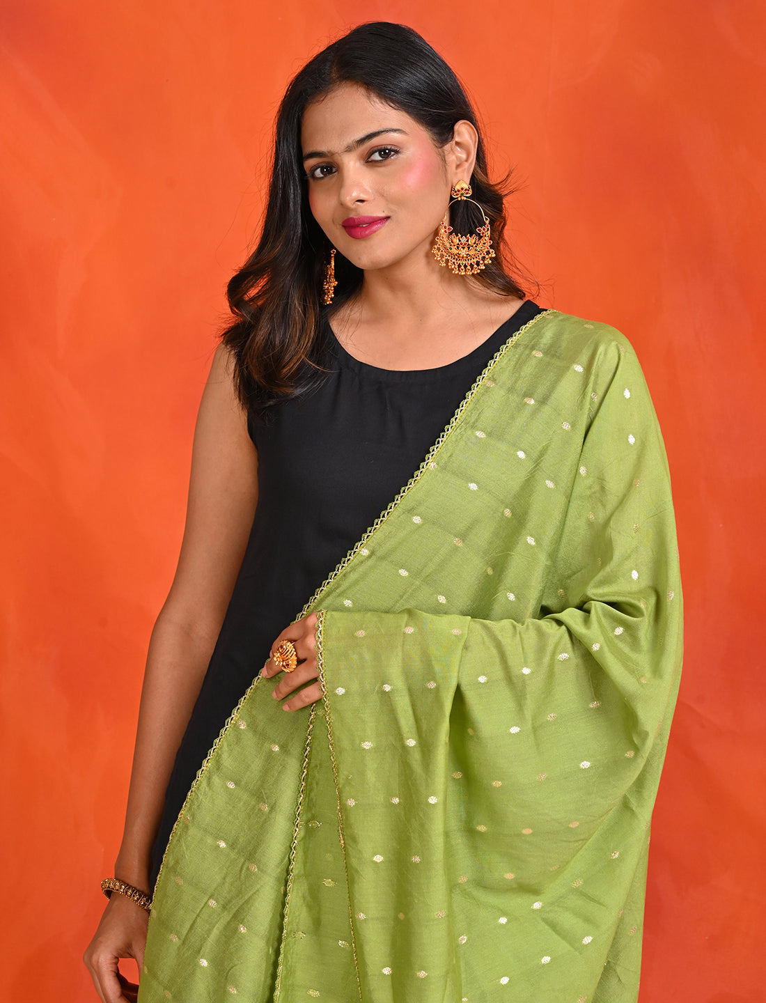 Chanderi Zari weave Dupatta