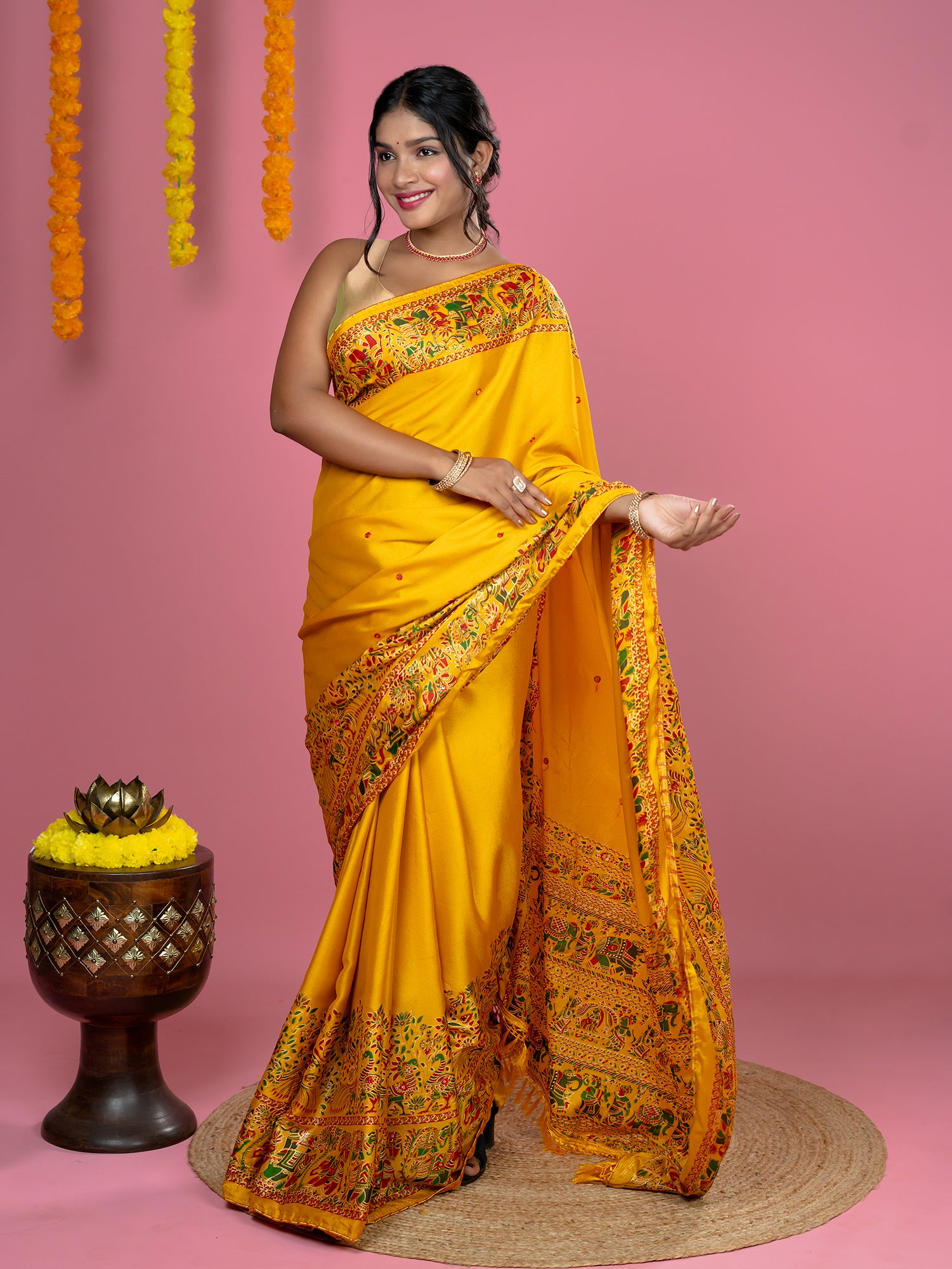 Kutch Print Crepe Saree