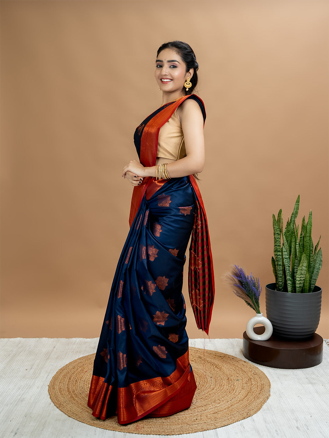 South Silk Brocade Saree
