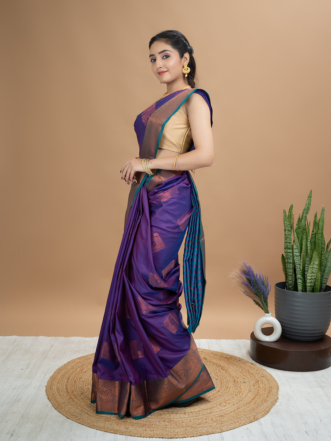 South Silk Brocade Saree
