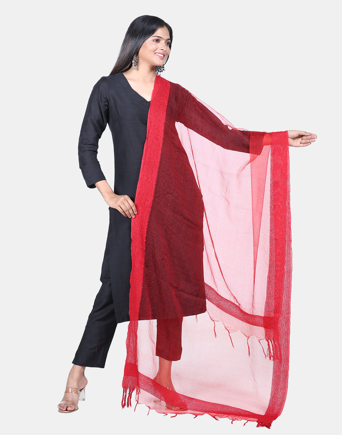 Solid Bhagalpuri Silk Dupatta