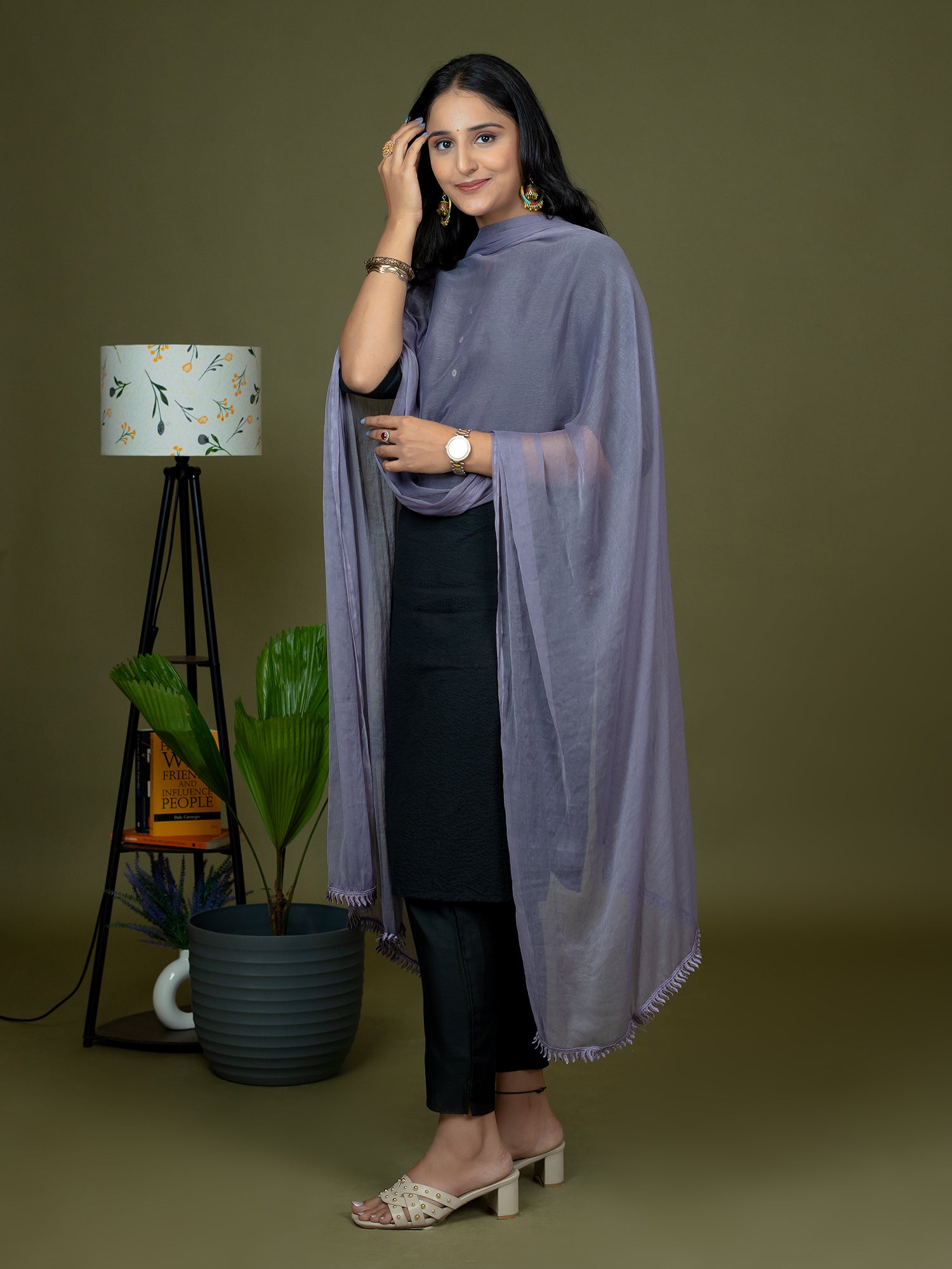 Solid Chiffon Dupatta