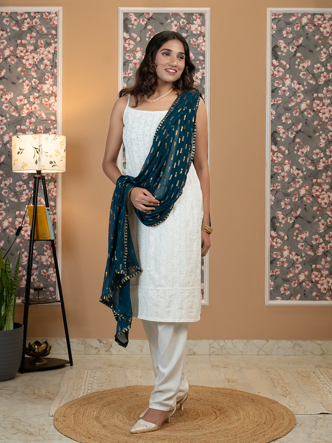 Chiffon Gold Print Dupatta