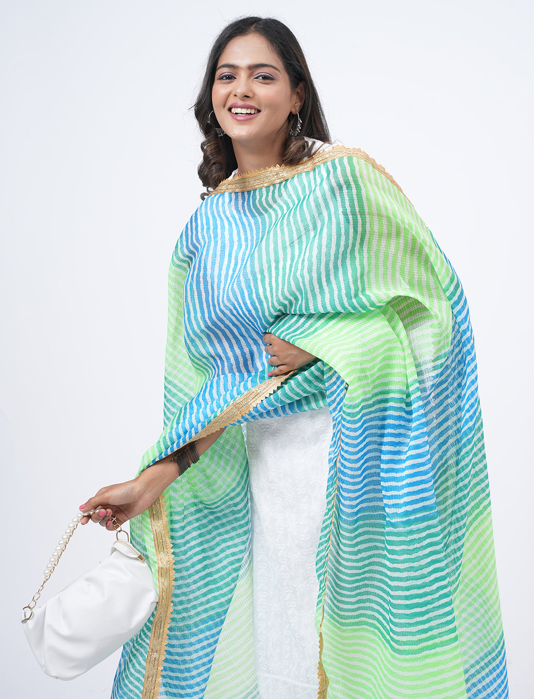 Kota Semi Cotton Colorblock Dupatta