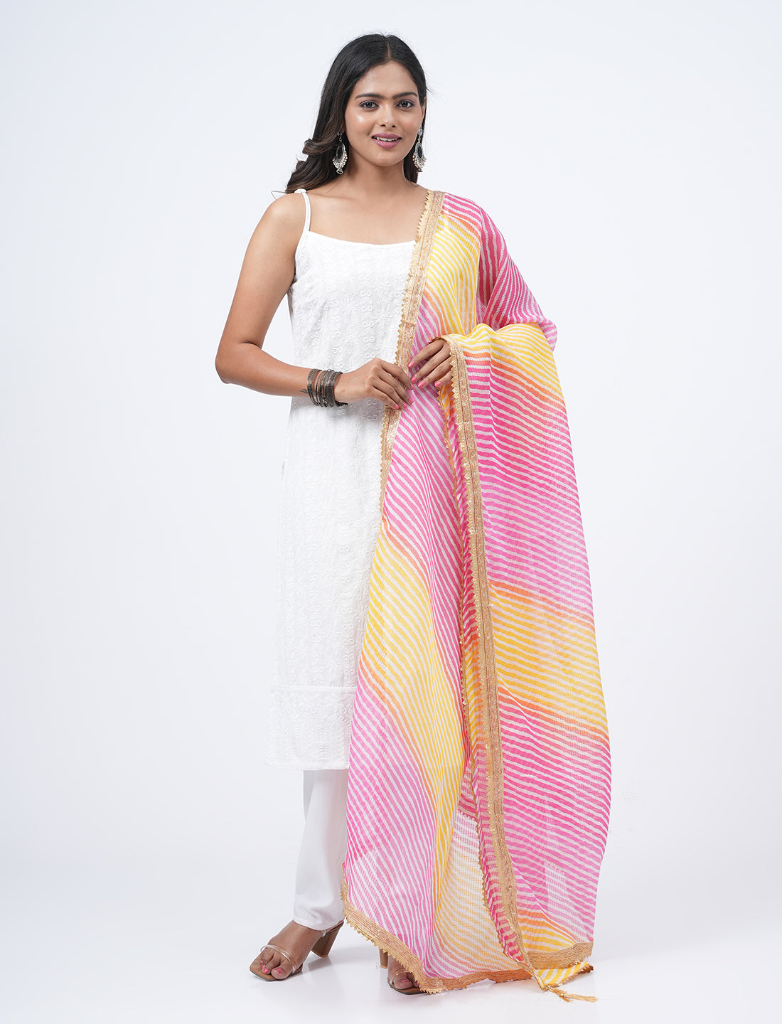 Kota Semi Cotton Colorblock Dupatta