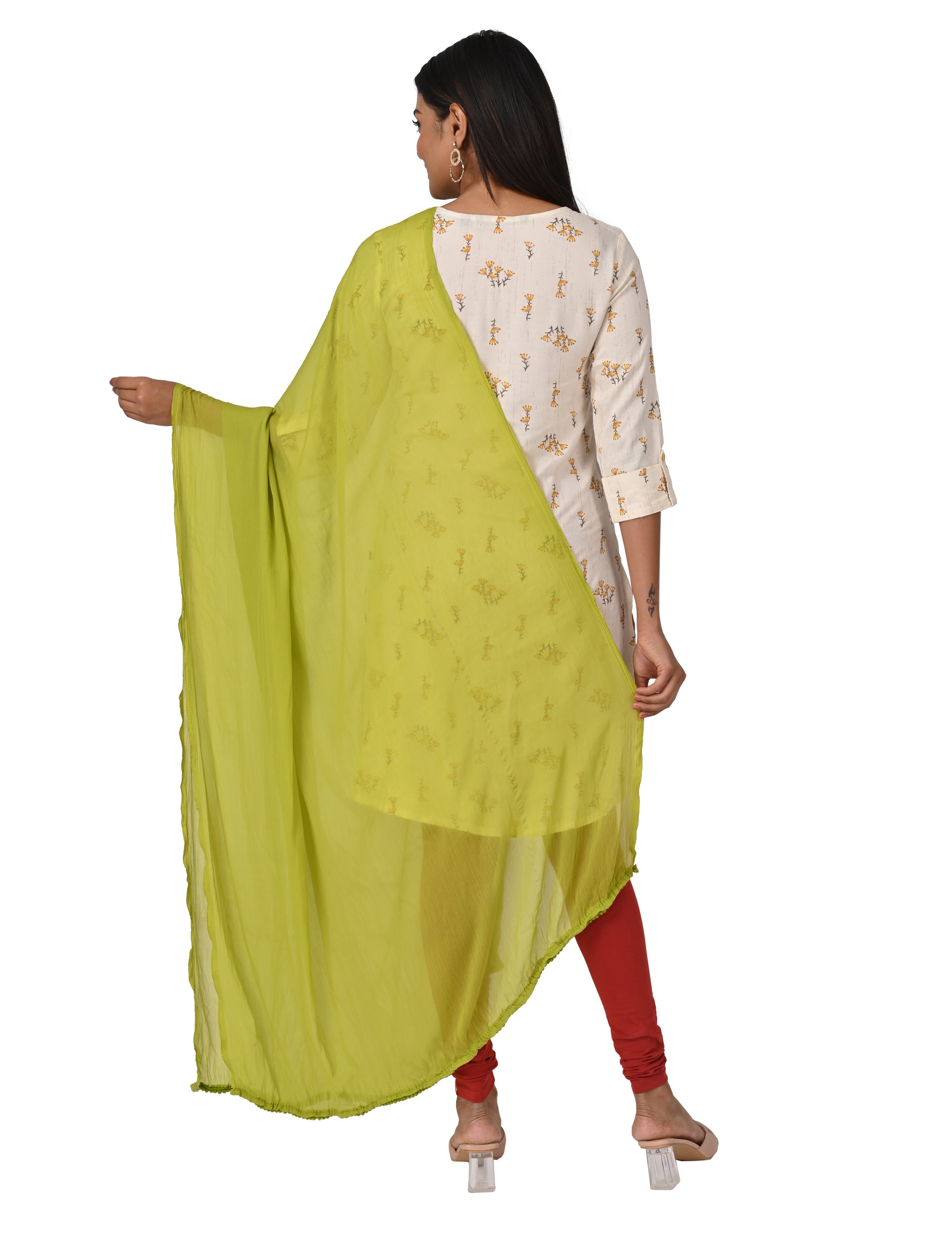 Solid Chiffon Dupatta