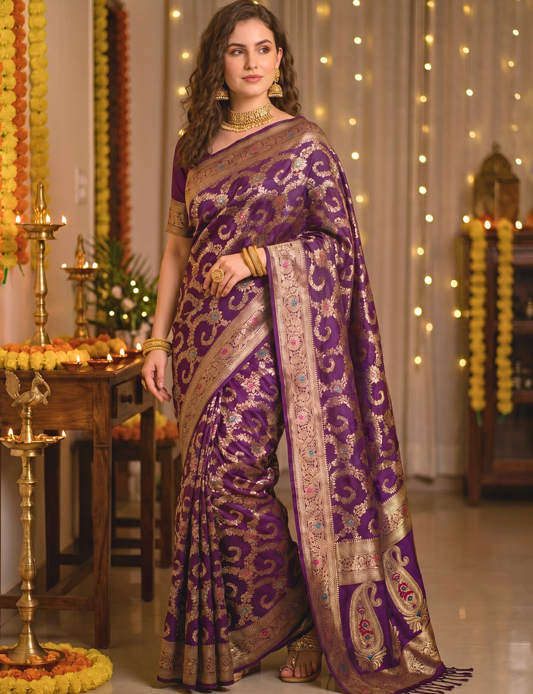 Banarasi Viscose Silk Saree