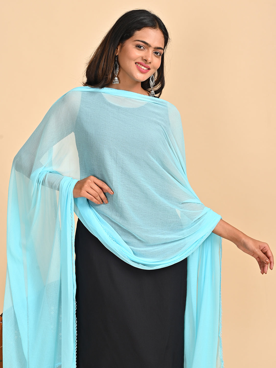 Solid Chiffon Dupatta