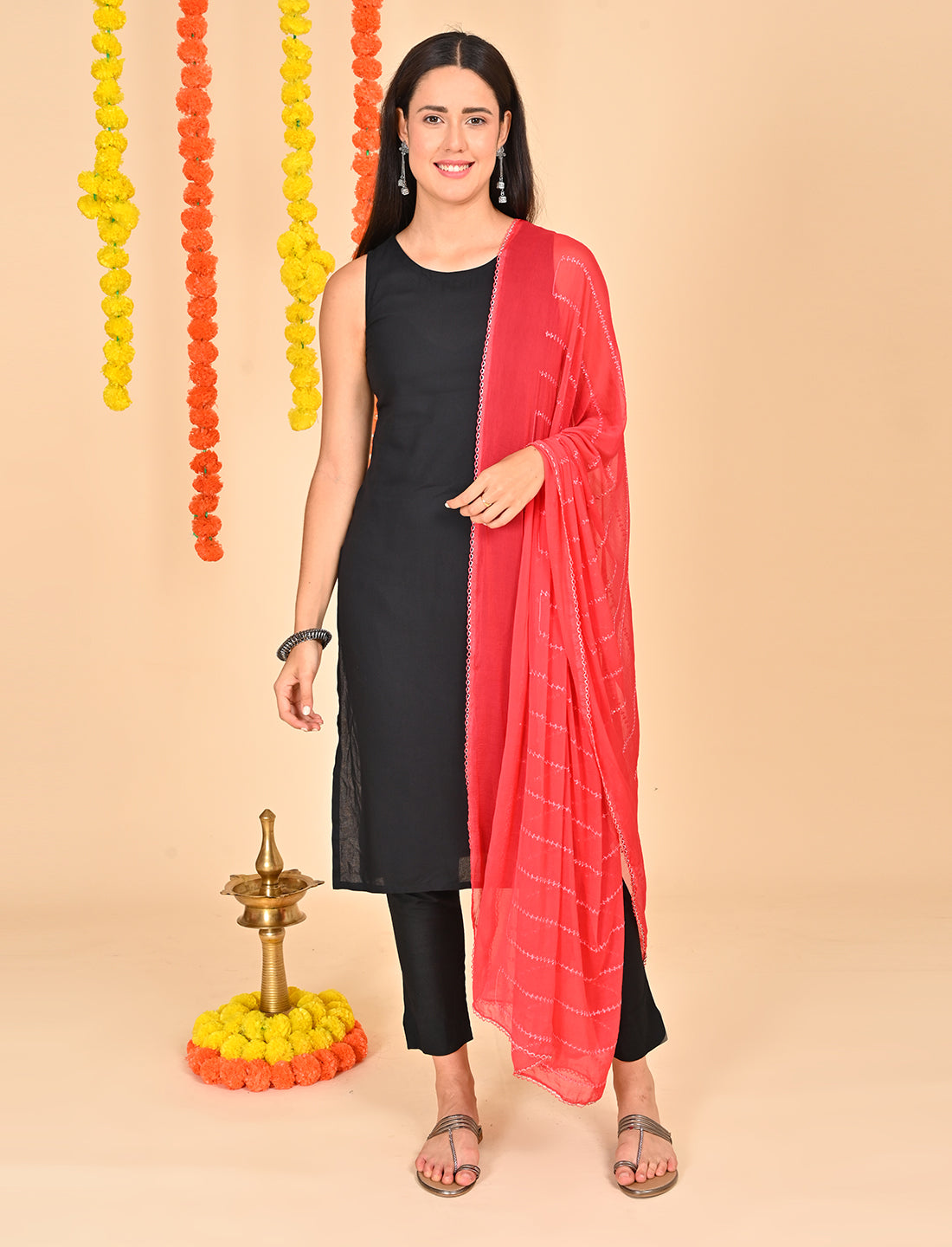Chiffon Stripe Dupatta