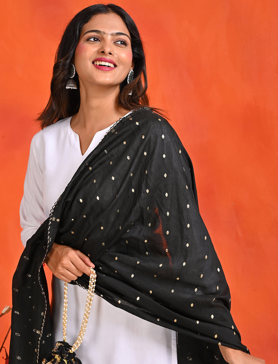 Chanderi Zari weave Dupatta
