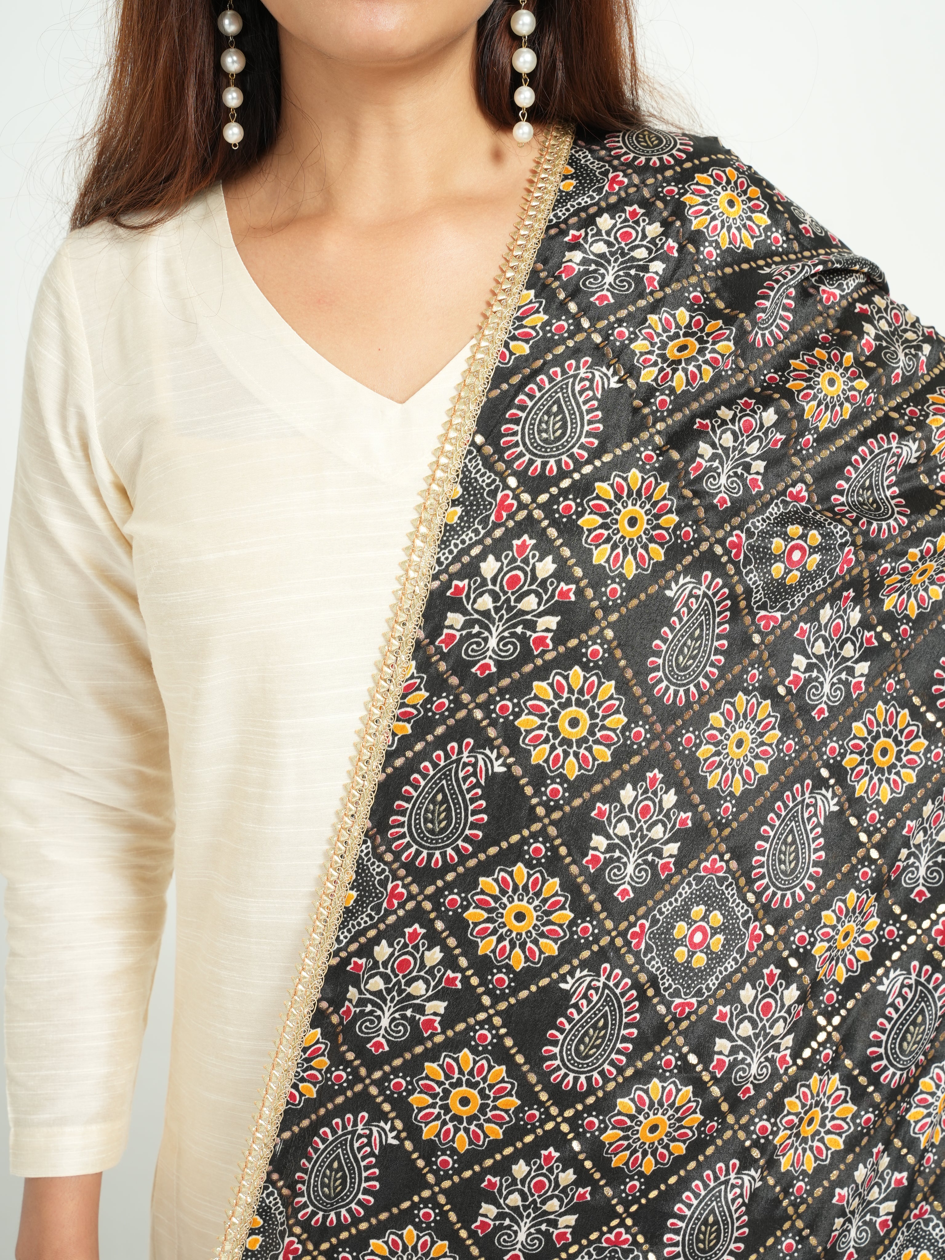 Art Silk Bandhini Dupatta