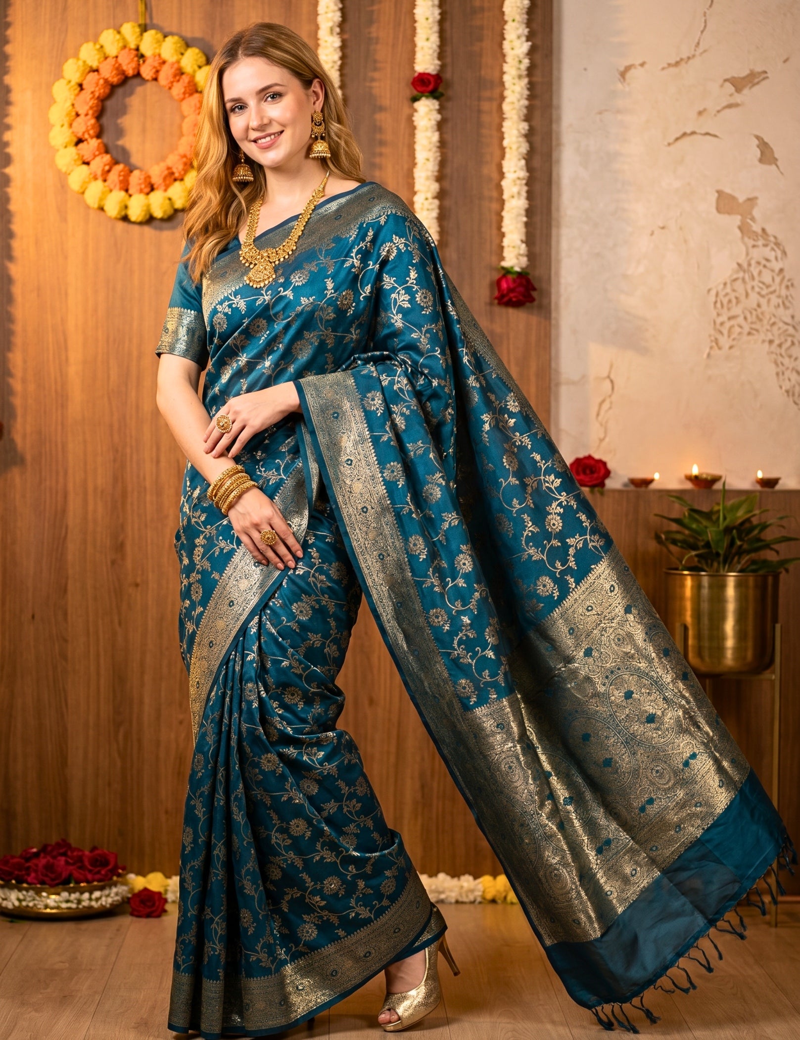 Banarasi Viscose Silk Saree