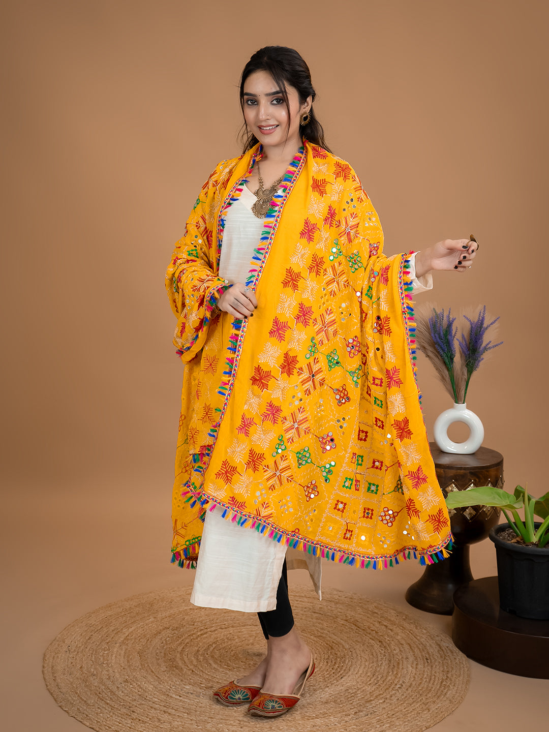 Phulkari Cotton Dupatta