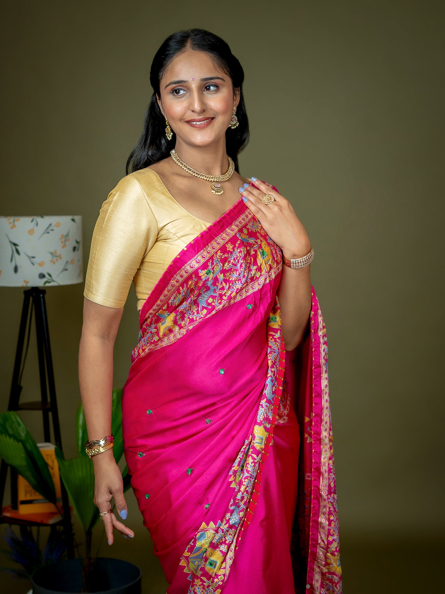 Kutch Print Crepe Saree