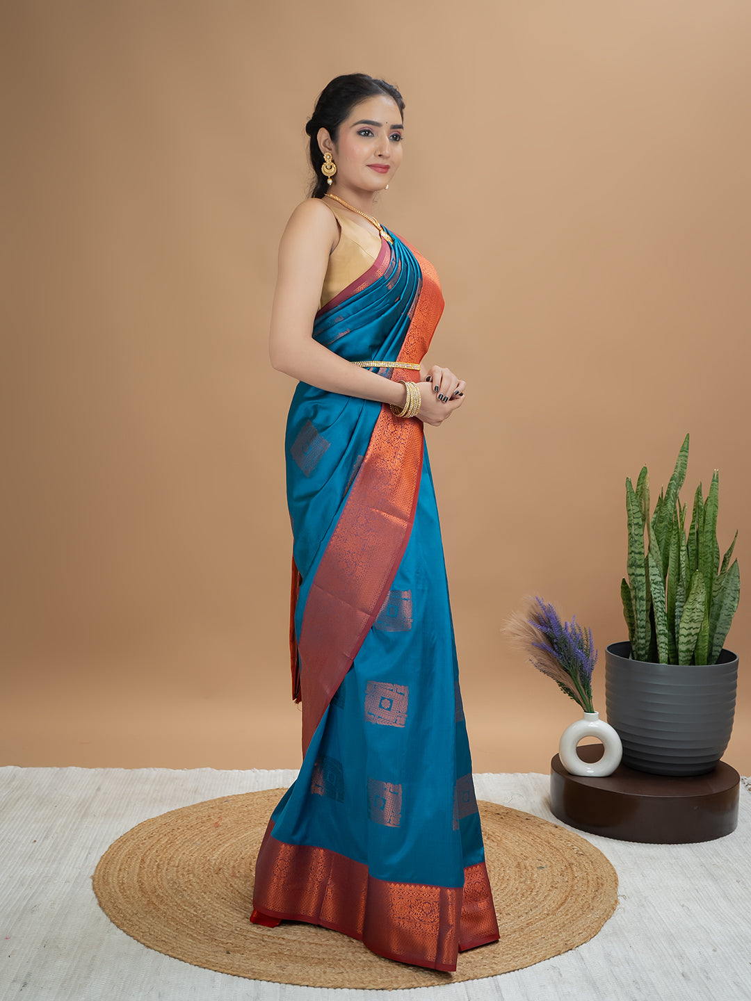 South Silk Brocade Saree
