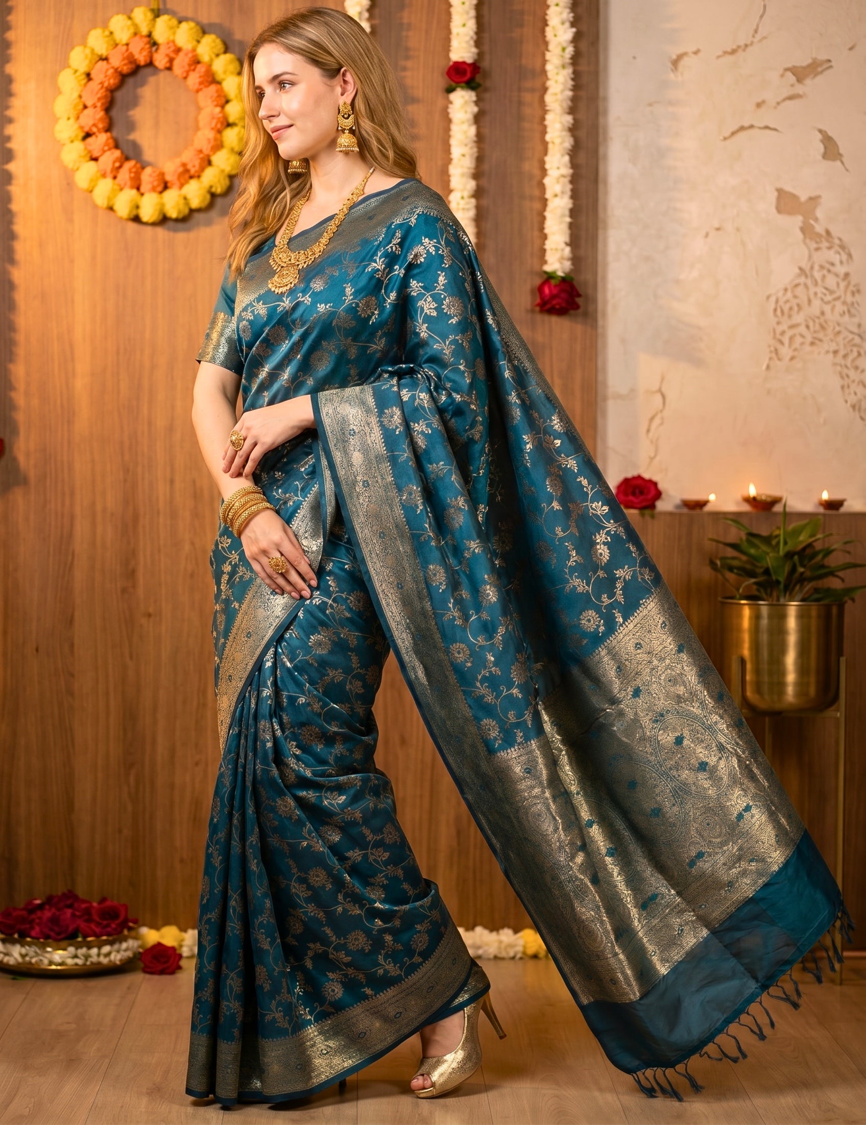 Banarasi Viscose Silk Saree