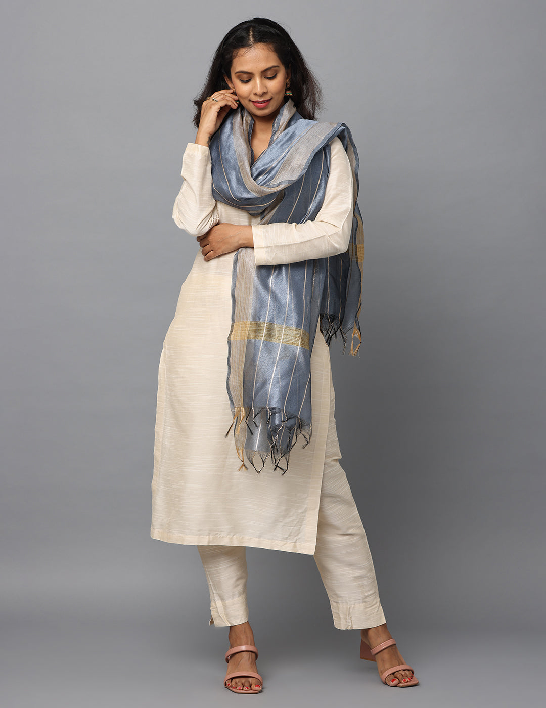 Chanderi Zari weave Dupatta