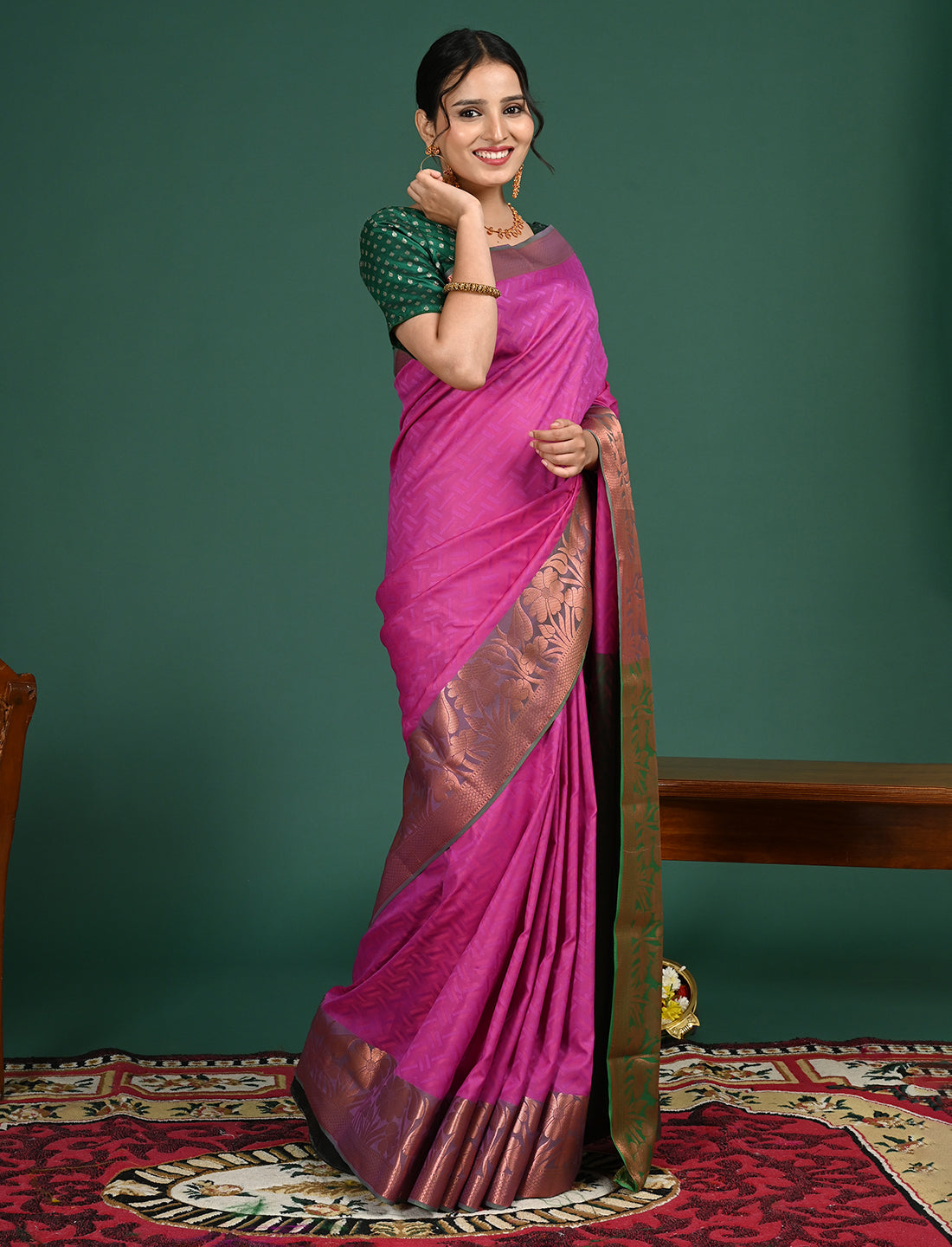 South Art Silk Geometric Saree
