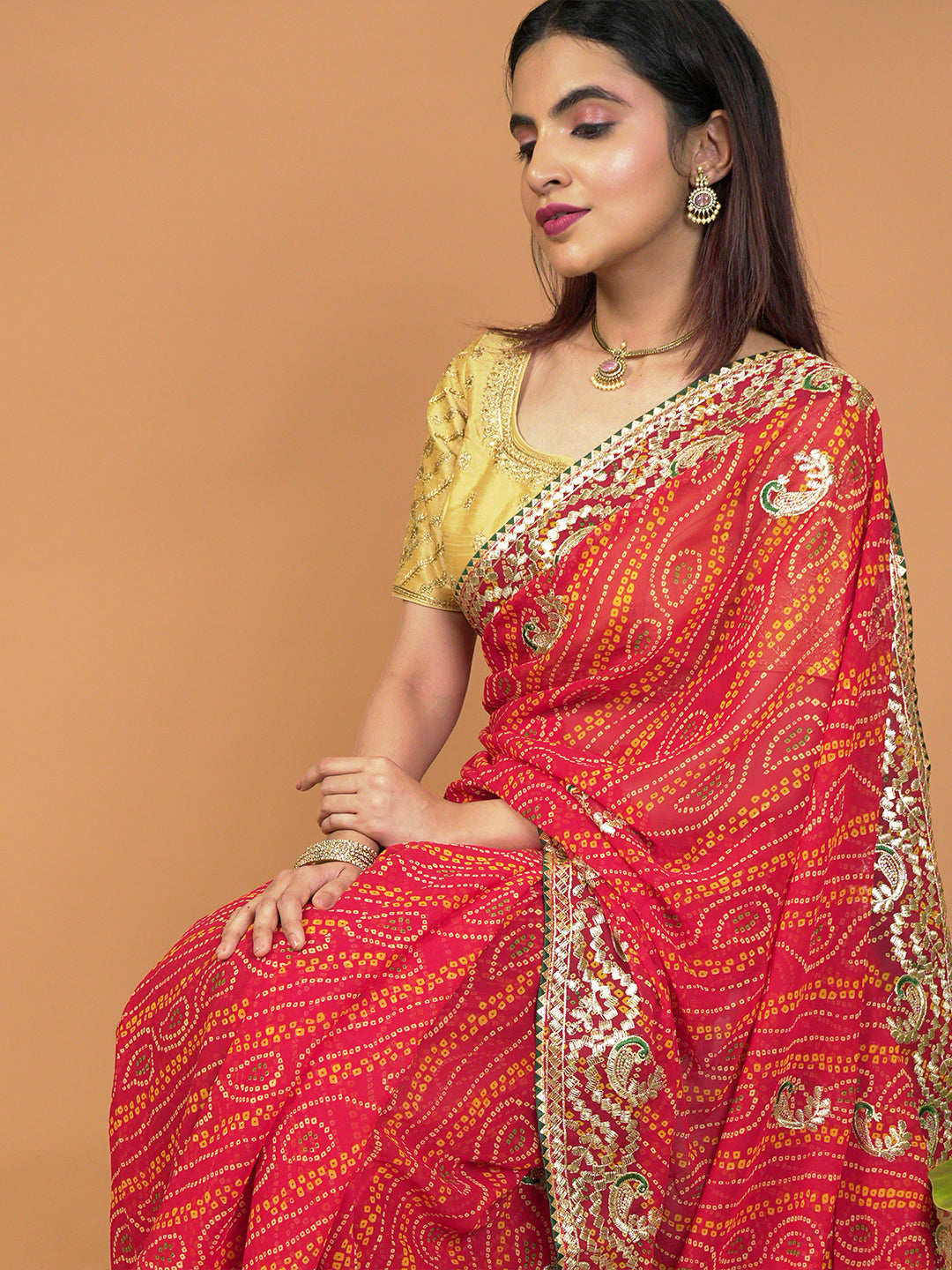 Bandhini Georgette Saree