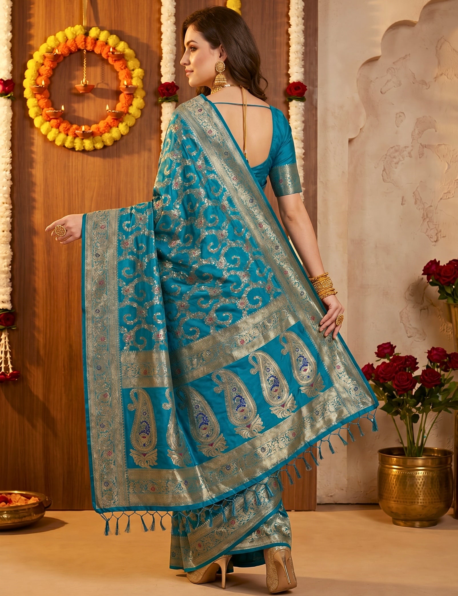 Banarasi Viscose Silk Saree